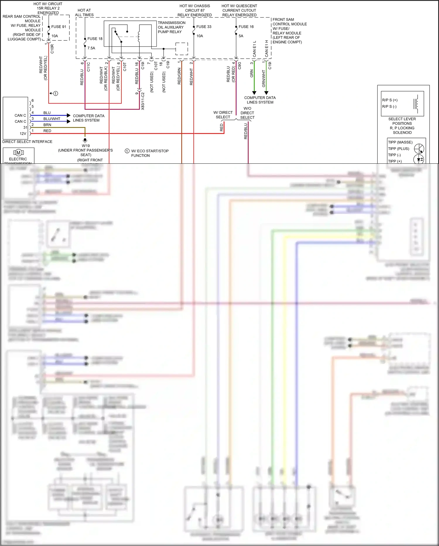 Wiring diagram computer data lines system for Mercedes-Benz E-class W212/S212/C207/A207 facelift (2013-2016) (49 of 443)