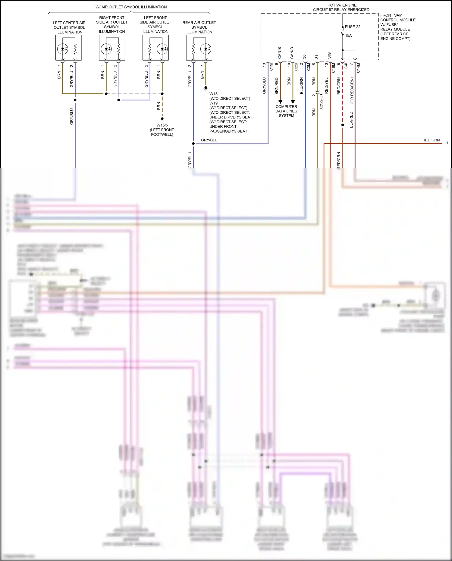 Wiring diagram computer data lines system for Mercedes-Benz E-class W212/S212/C207/A207 facelift (2013-2016) (74 of 443)