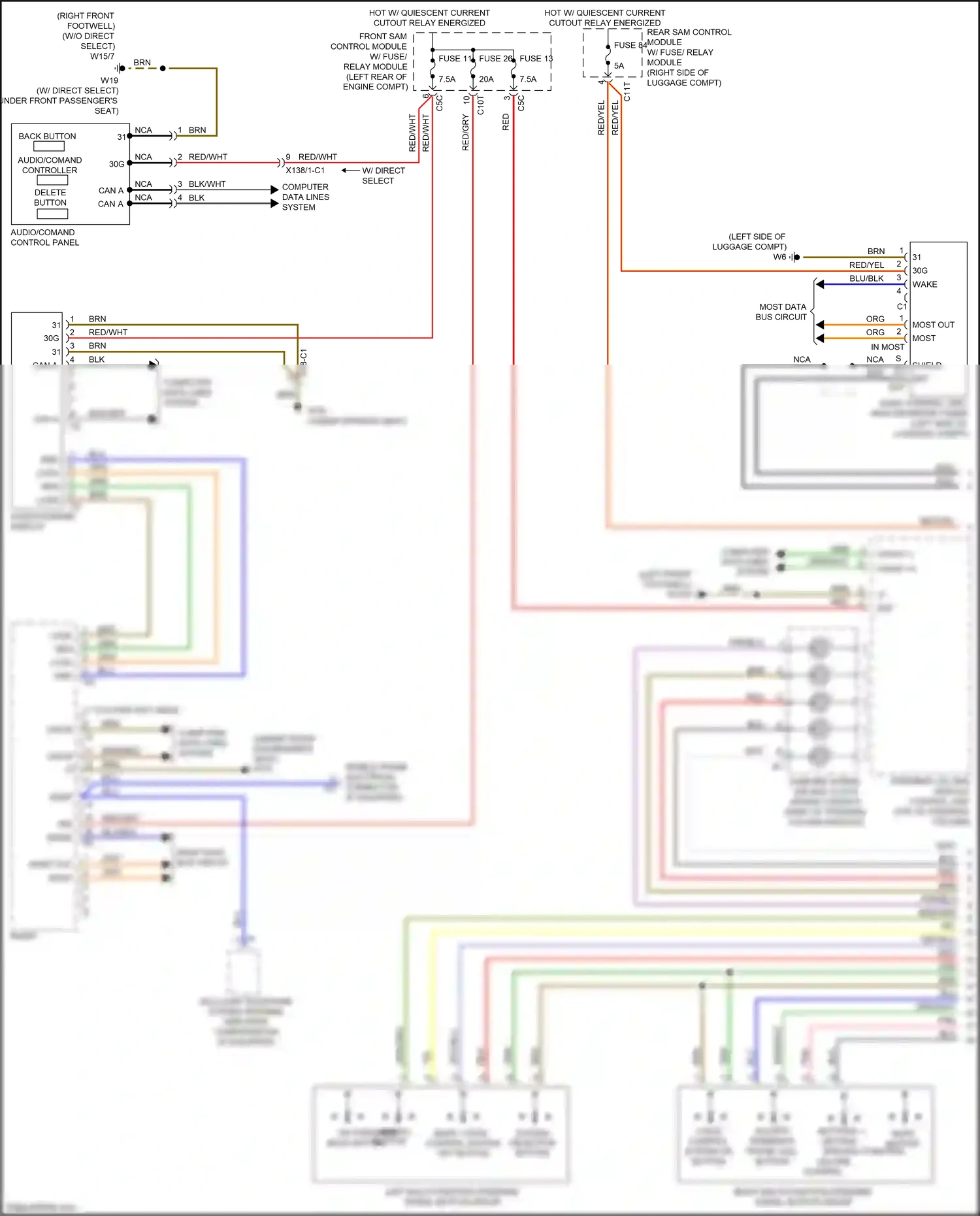 Wiring diagram computer data lines system for Mercedes-Benz E-class W212/S212/C207/A207 facelift (2013-2016) (31 of 443)