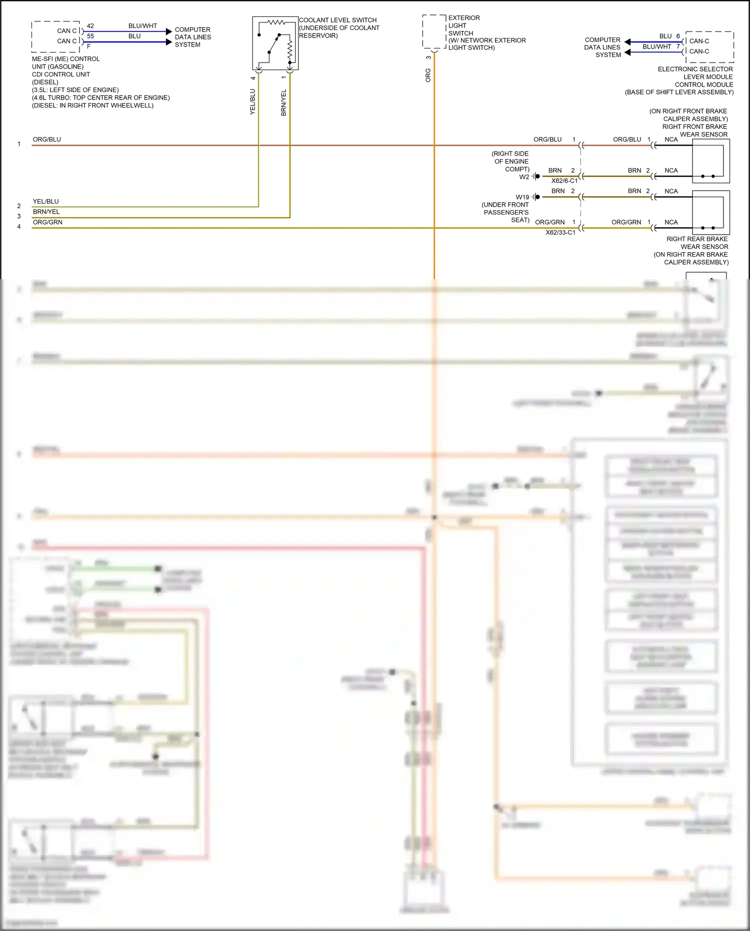 Wiring diagram computer data lines system for Mercedes-Benz E-class W212/S212/C207/A207 facelift (2013-2016) (131 of 443)