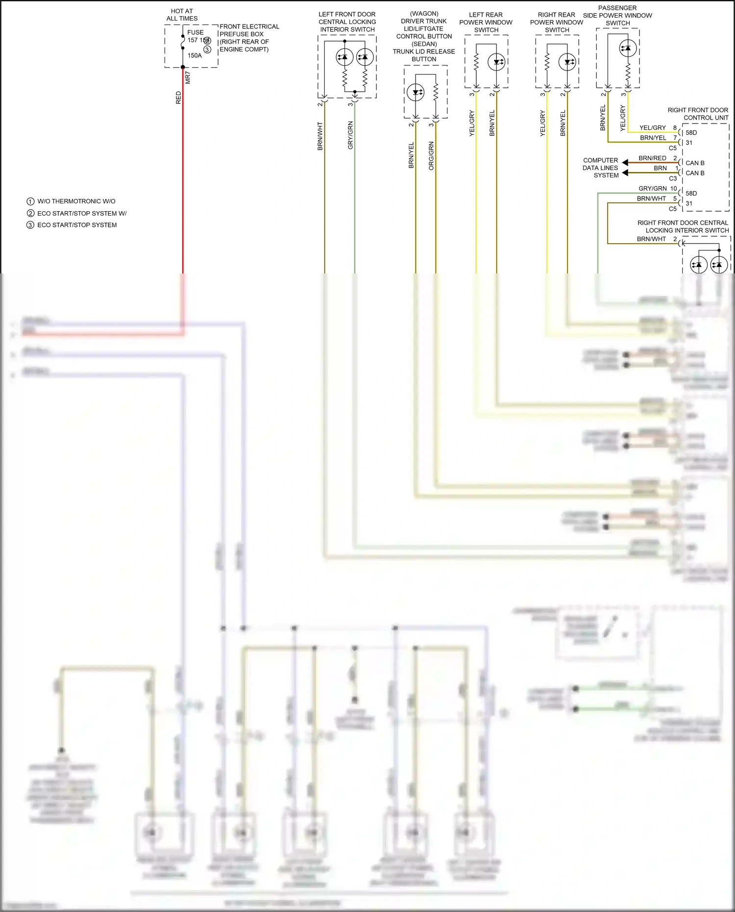 Wiring diagram computer data lines system for Mercedes-Benz E-class W212/S212/C207/A207 facelift (2013-2016) (65 of 443)
