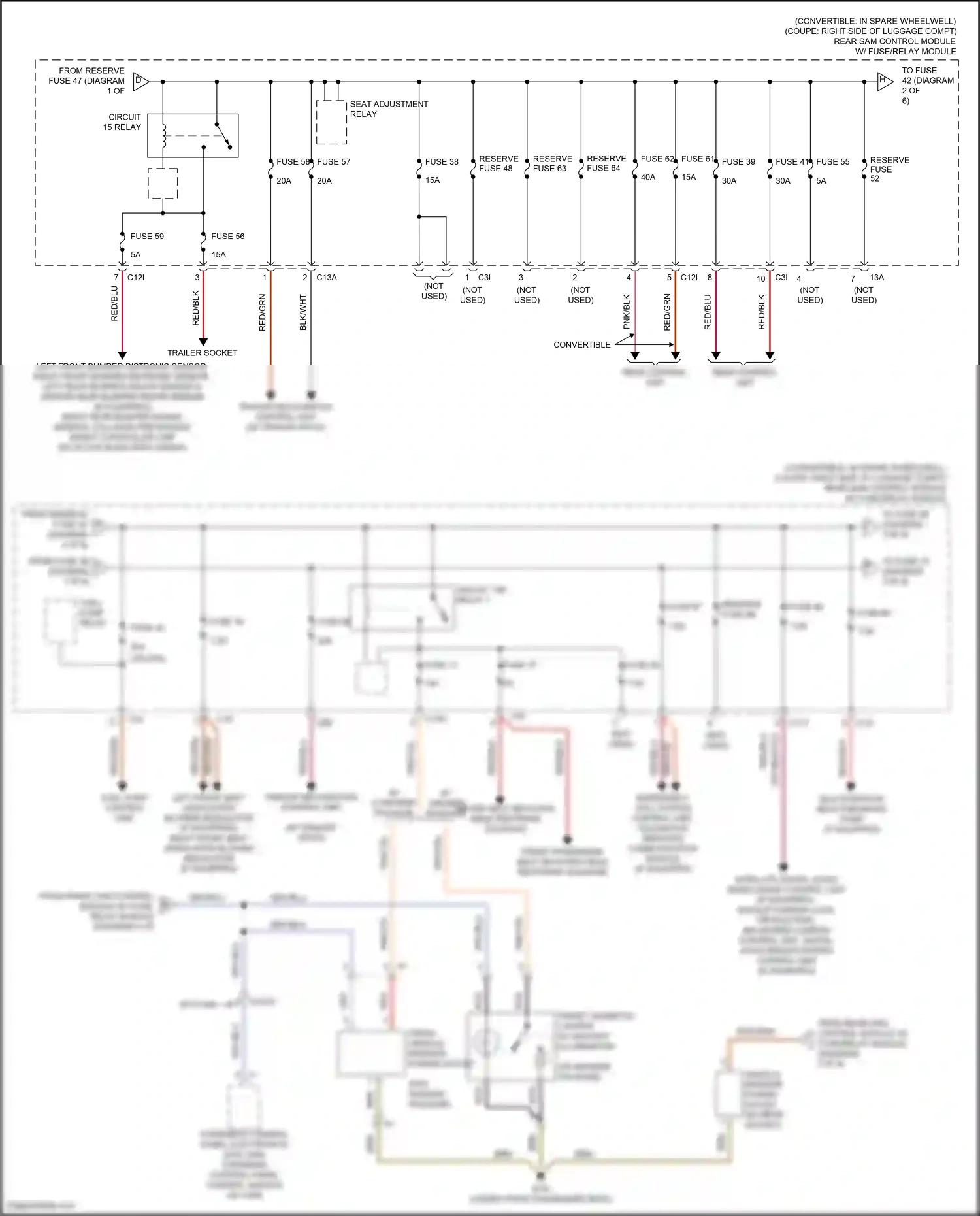 Wiring diagram control panel control module for Mercedes-Benz E-class W212/S212/C207/A207 facelift (2013-2016) (1 of 2)