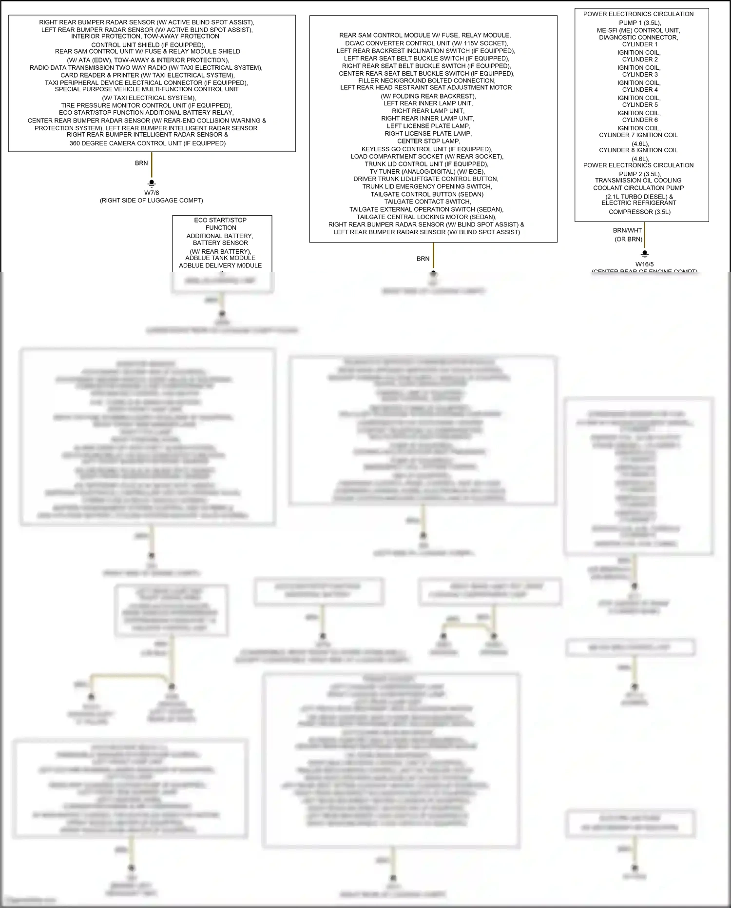 Wiring diagram eco start/stop function additional battery for Mercedes-Benz E-class W212/S212/C207/A207 facelift (2013-2016) (6 of 10)