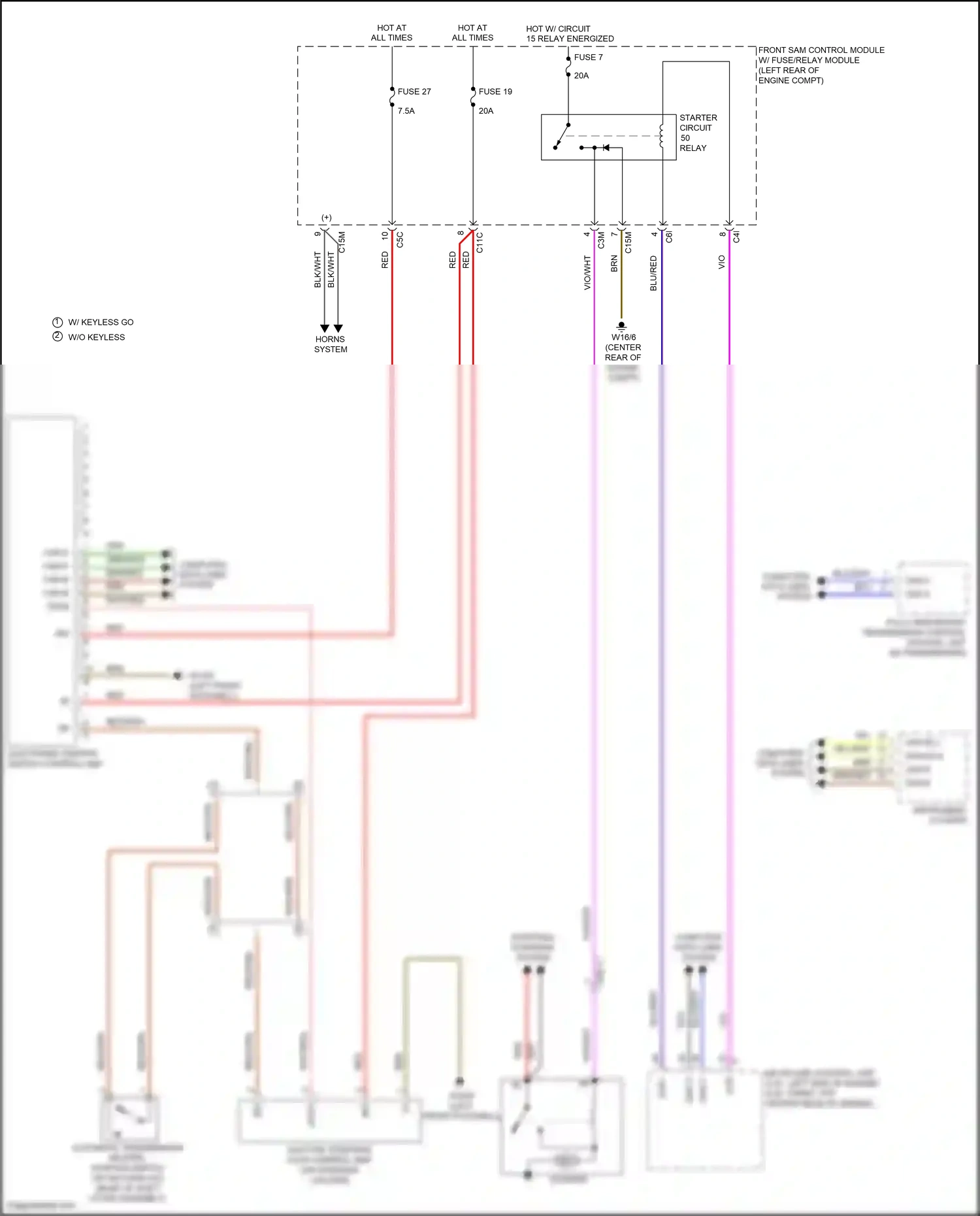 Wiring diagram electronic ignition switch control unit for Mercedes-Benz E-class W212/S212/C207/A207 facelift (2013-2016) (21 of 32)