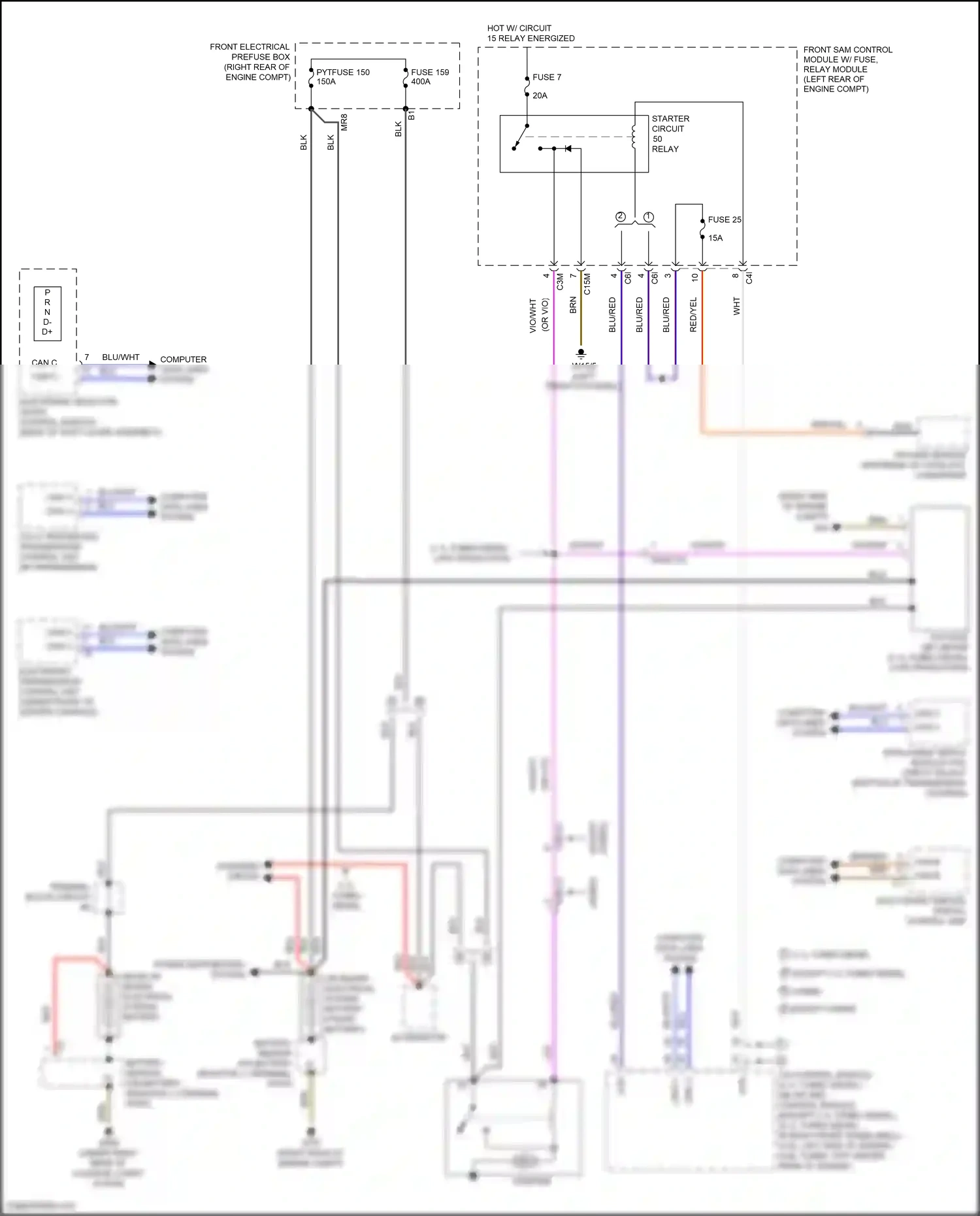 Wiring diagram electronic ignition switch control unit for Mercedes-Benz E-class W212/S212/C207/A207 facelift (2013-2016) (4 of 32)