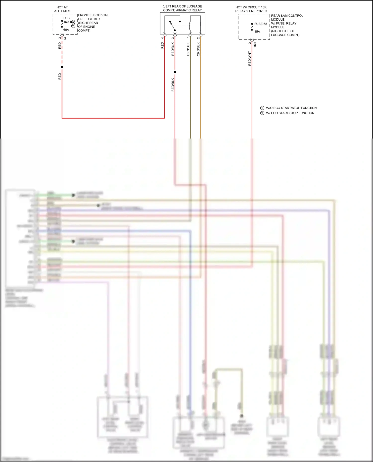 Wiring diagram front electrical prefuse box for Mercedes-Benz E-class W212/S212/C207/A207 facelift (2013-2016) (16 of 93)
