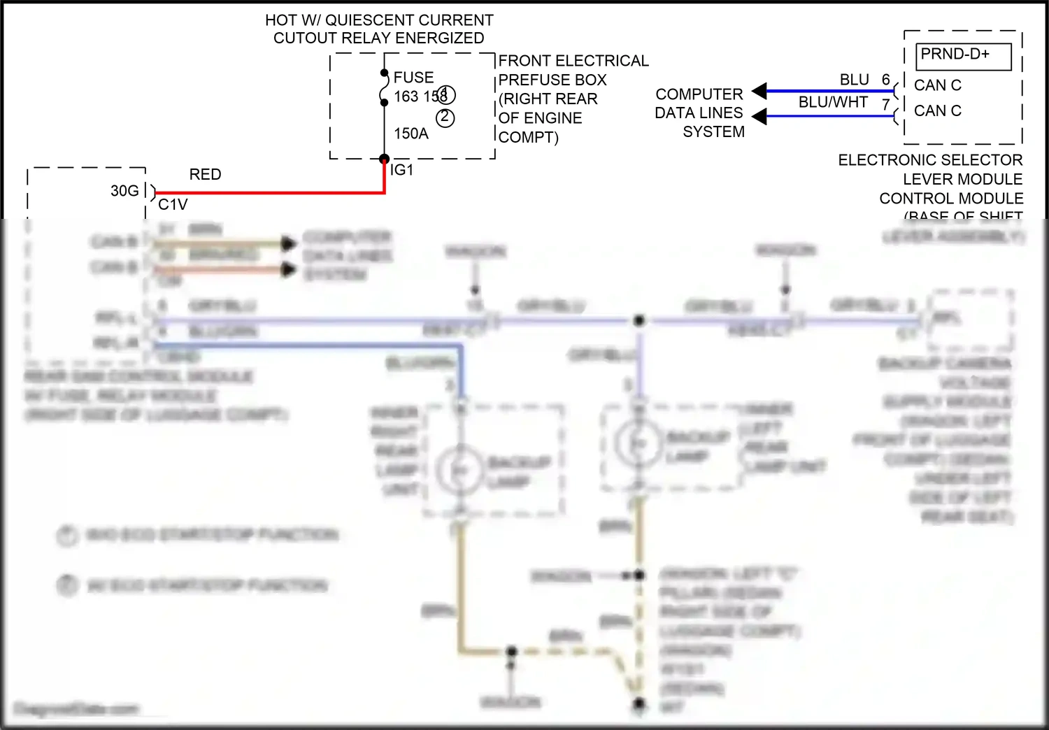 Wiring diagram front electrical prefuse box for Mercedes-Benz E-class W212/S212/C207/A207 facelift (2013-2016) (1 of 93)
