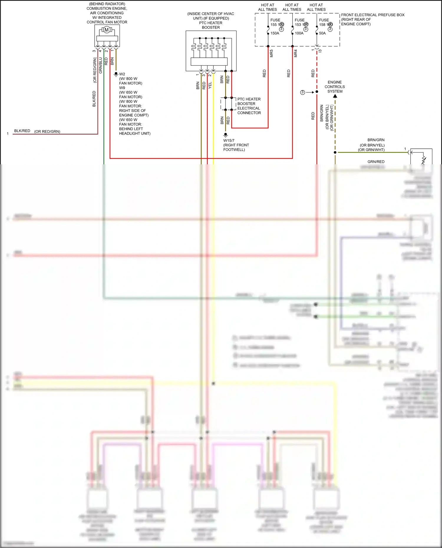 Mercedes-Benz E-class W212/S212/C207/A207 facelift (2013-2016) front electrical prefuse box wiring diagram  (22 of 93)