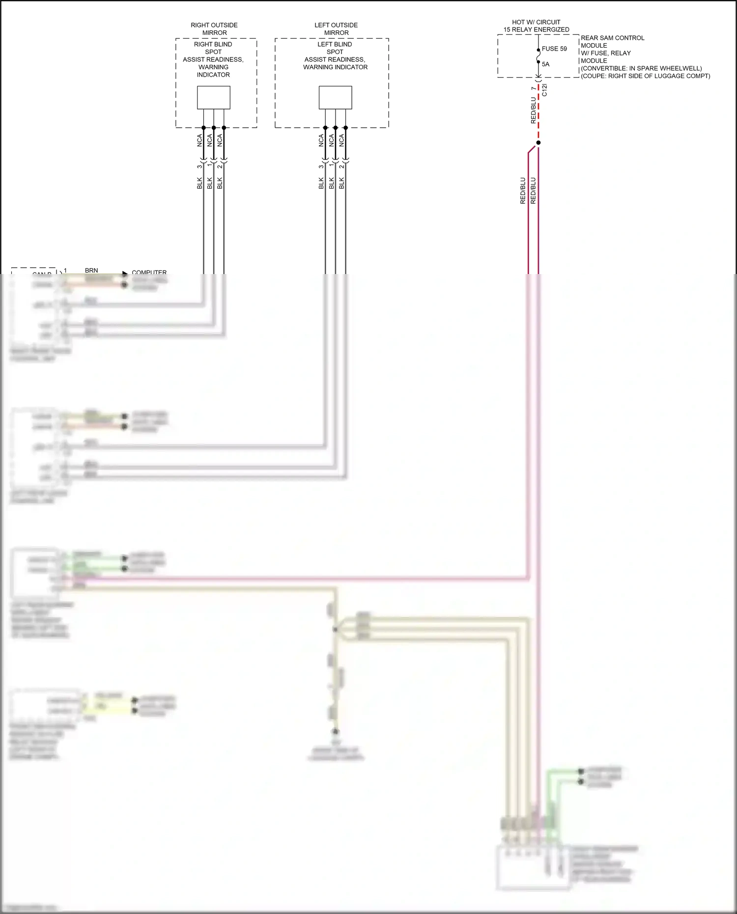 Mercedes-Benz E-class W212/S212/C207/A207 facelift (2013-2016) front sam control module w/ fuse/ relay module wiring diagram  (91 of 145)