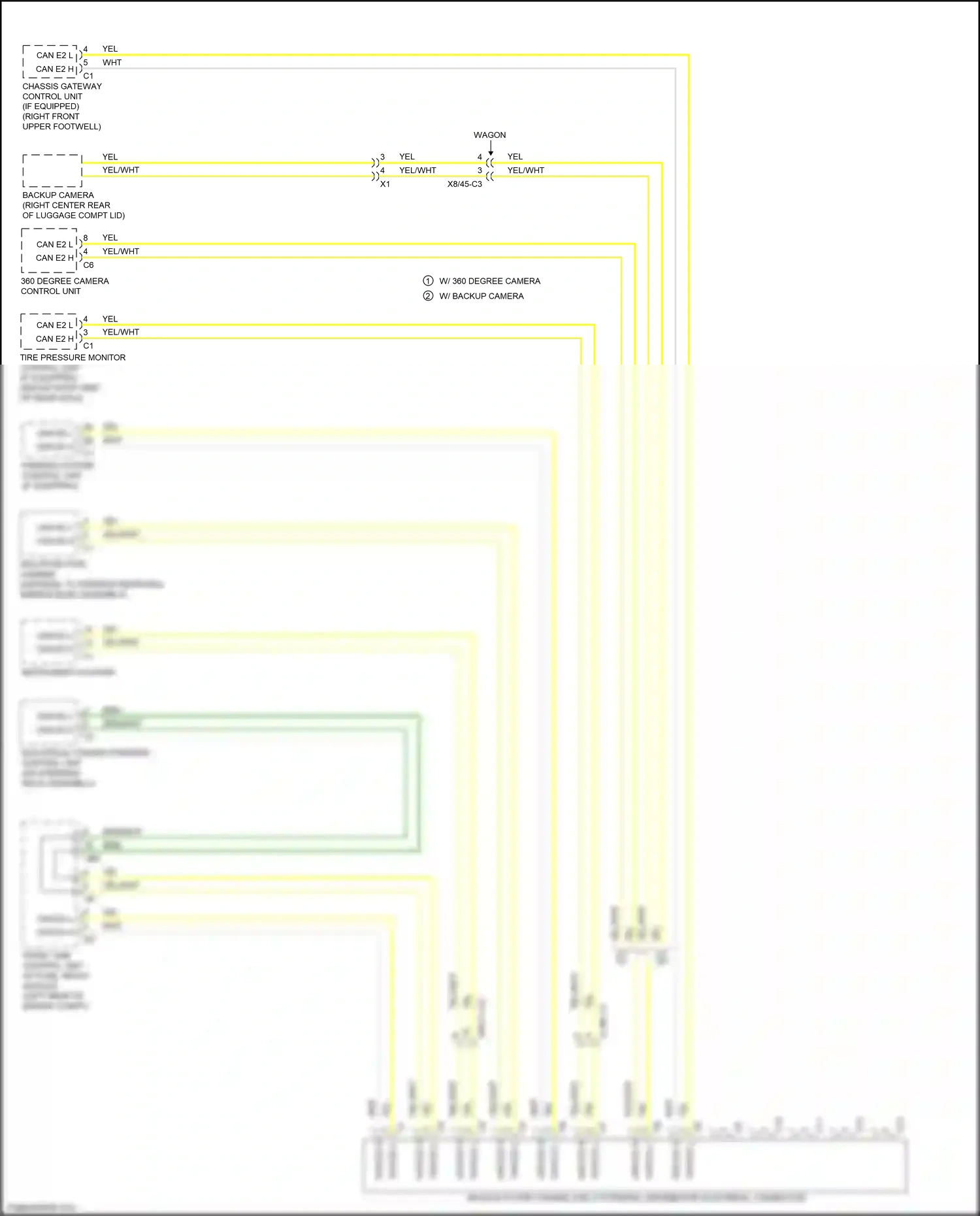 Wiring diagram multifunction camera for Mercedes-Benz E-class W212/S212/C207/A207 facelift (2013-2016) (1 of 1)