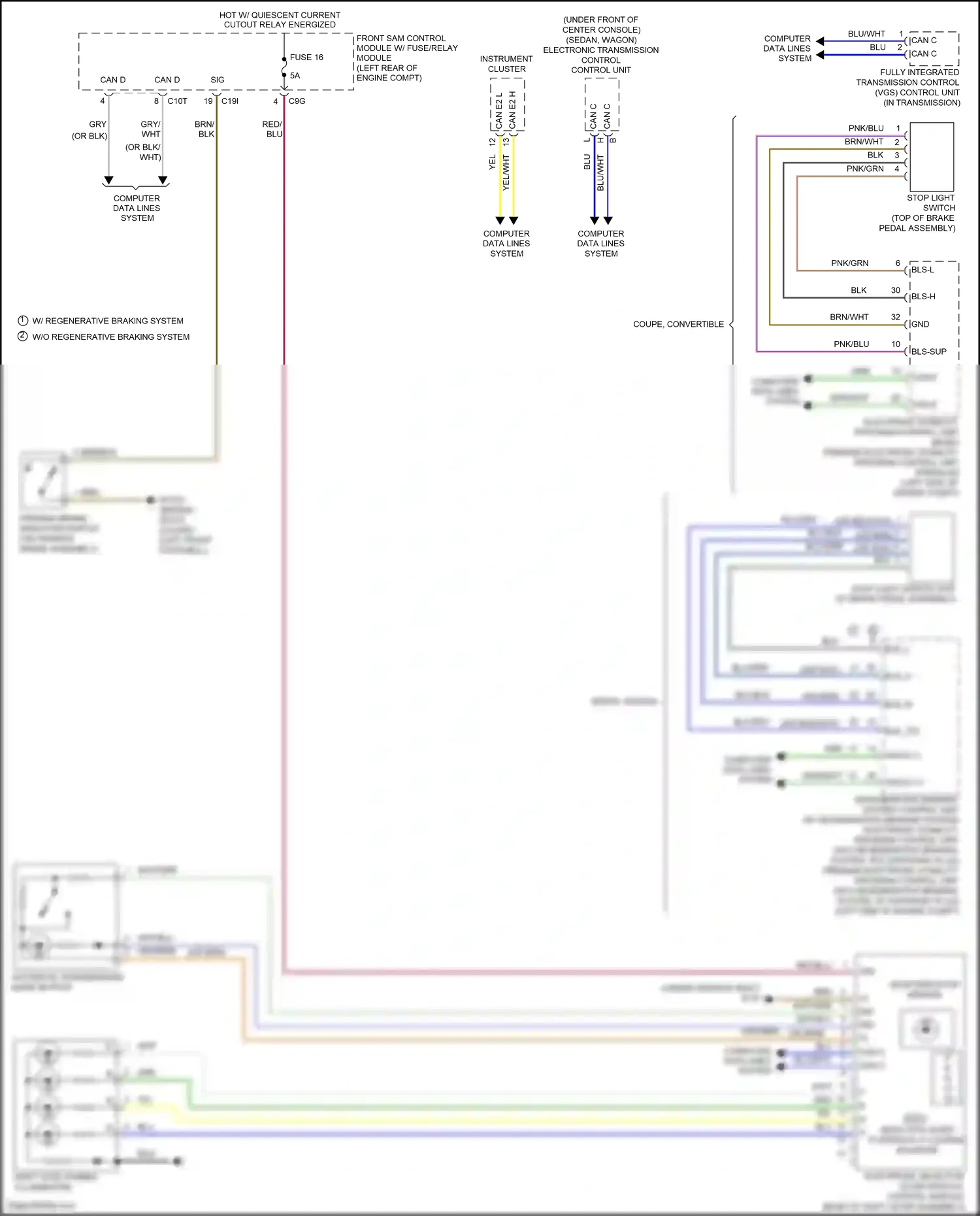 Wiring diagram premium electronic stability program control unit for Mercedes-Benz E-class W212/S212/C207/A207 facelift (2013-2016) (10 of 15)