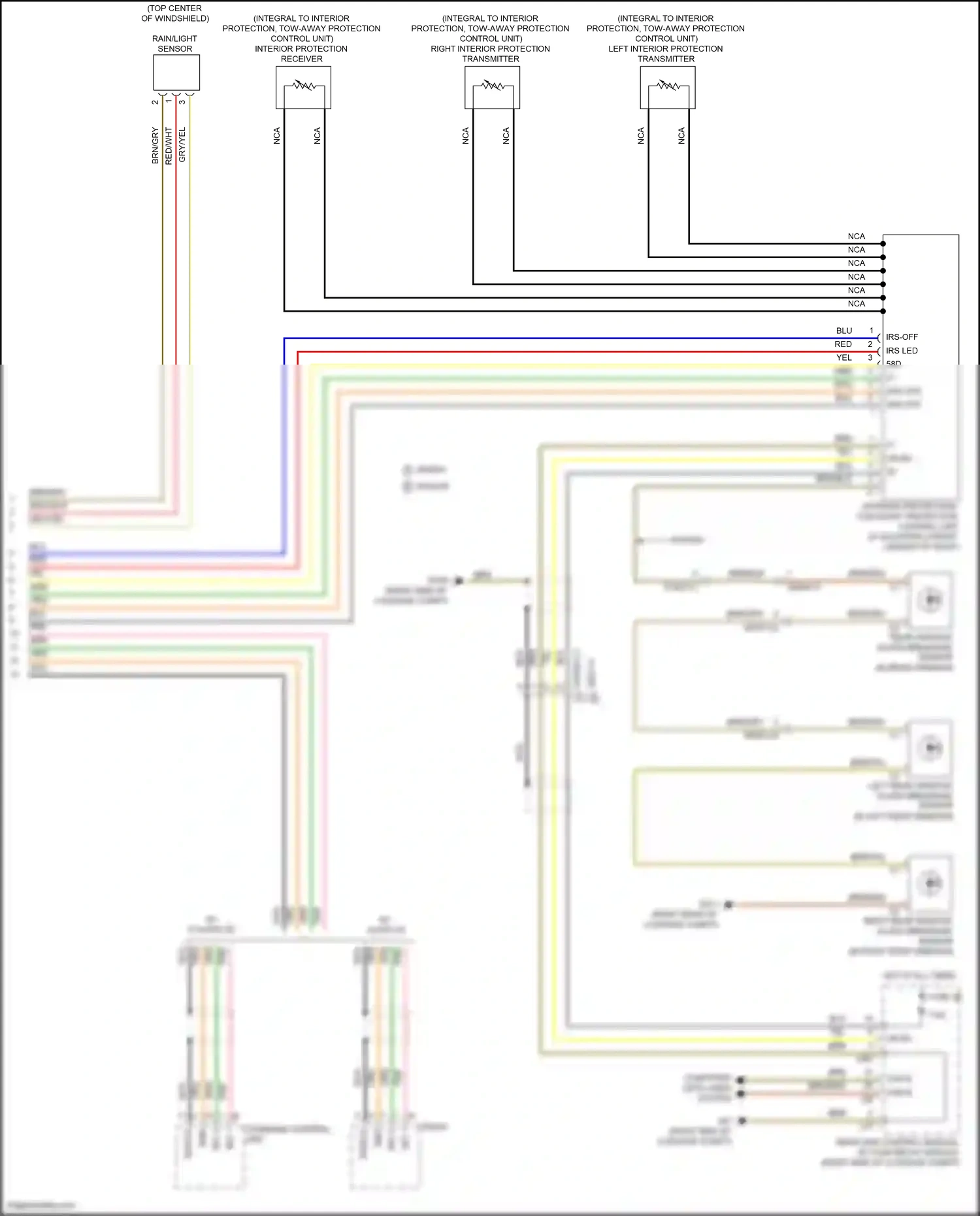 Wiring diagram rain/light sensor for Mercedes-Benz E-class W212/S212/C207/A207 facelift (2013-2016) (5 of 21)