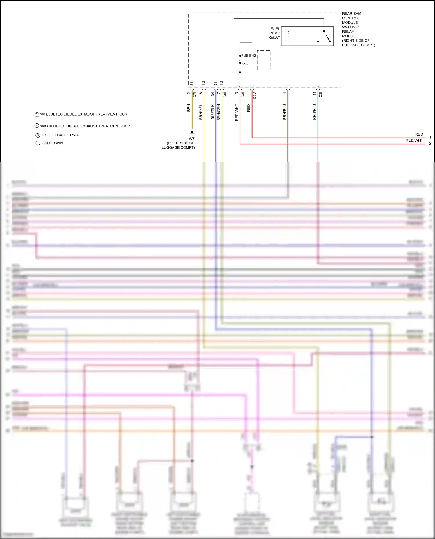 Wiring diagram right switchable engine mount for Mercedes-Benz E-class W212/S212/C207/A207 facelift (2013-2016) (1 of 1)