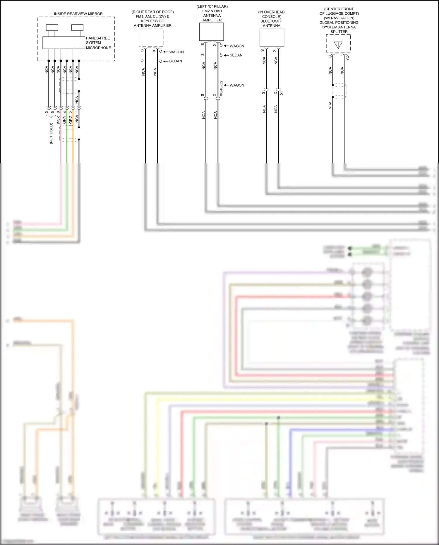 Wiring diagram steering column module control unit for Mercedes-Benz E-class W212/S212/C207/A207 facelift (2013-2016) (1 of 58)