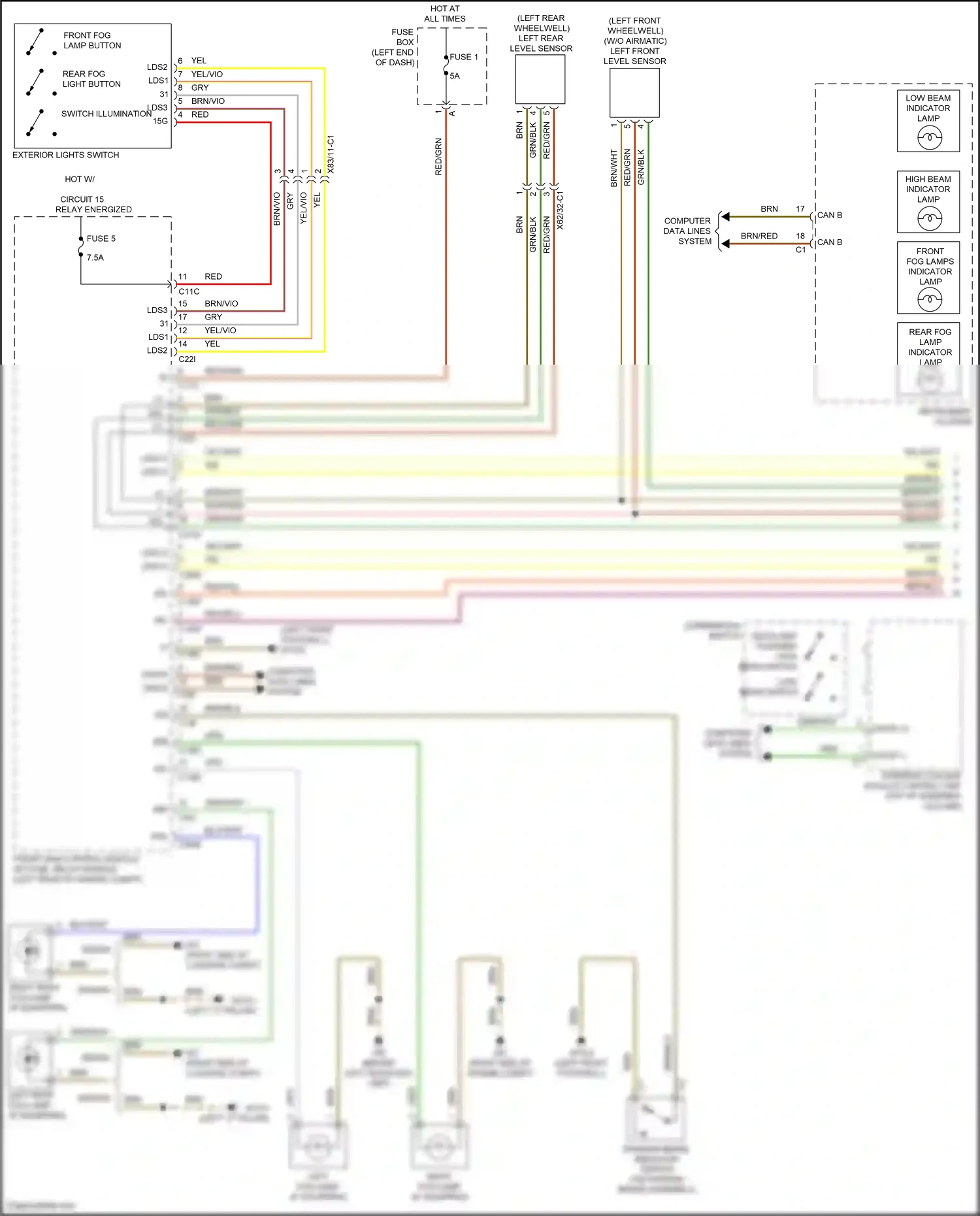 Wiring diagram steering column module control unit for Mercedes-Benz E-class W212/S212/C207/A207 facelift (2013-2016) (12 of 58)