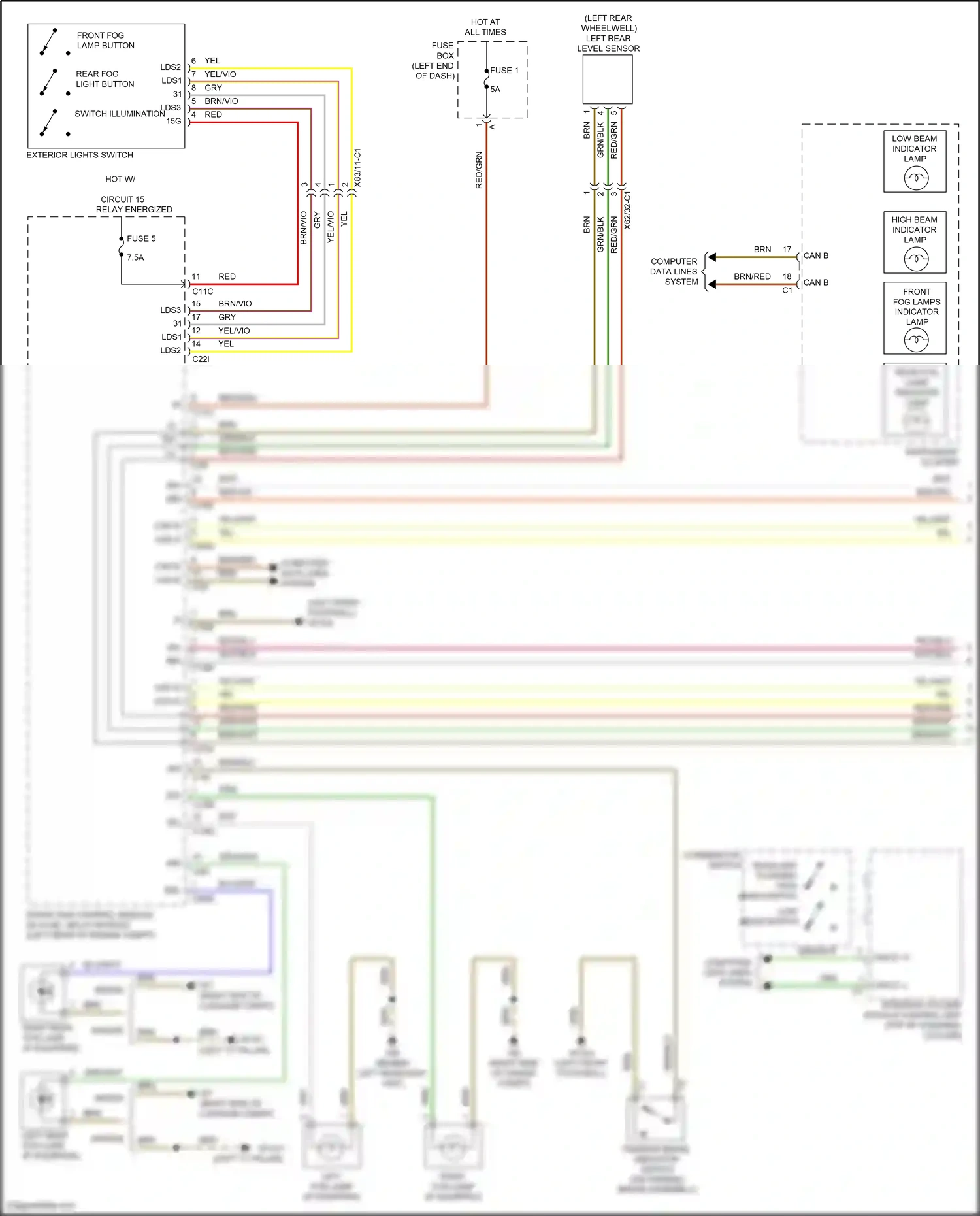 Wiring diagram steering column module control unit for Mercedes-Benz E-class W212/S212/C207/A207 facelift (2013-2016) (13 of 58)