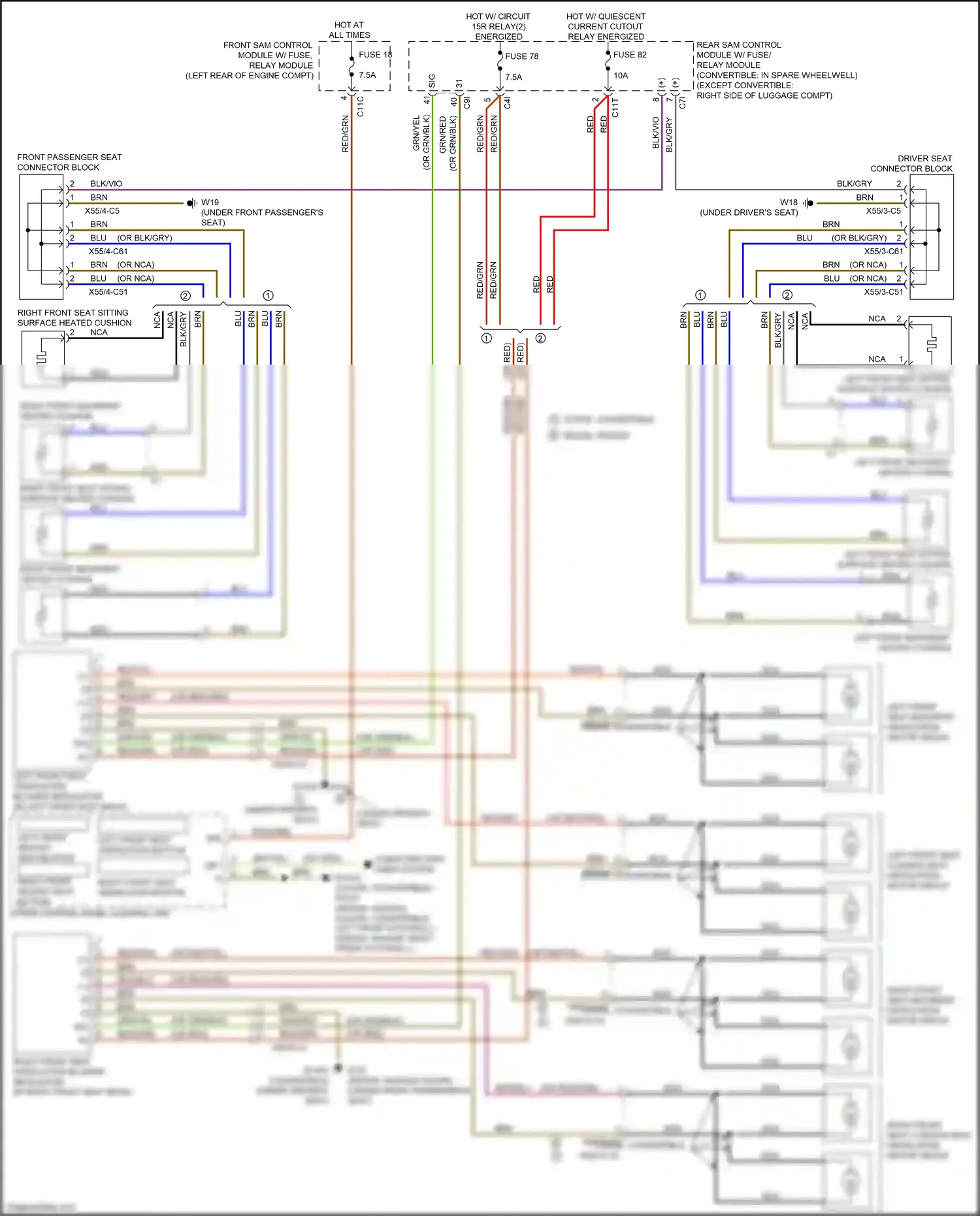 Wiring diagram upper control panel control unit for Mercedes-Benz E-class W212/S212/C207/A207 facelift (2013-2016) (4 of 34)