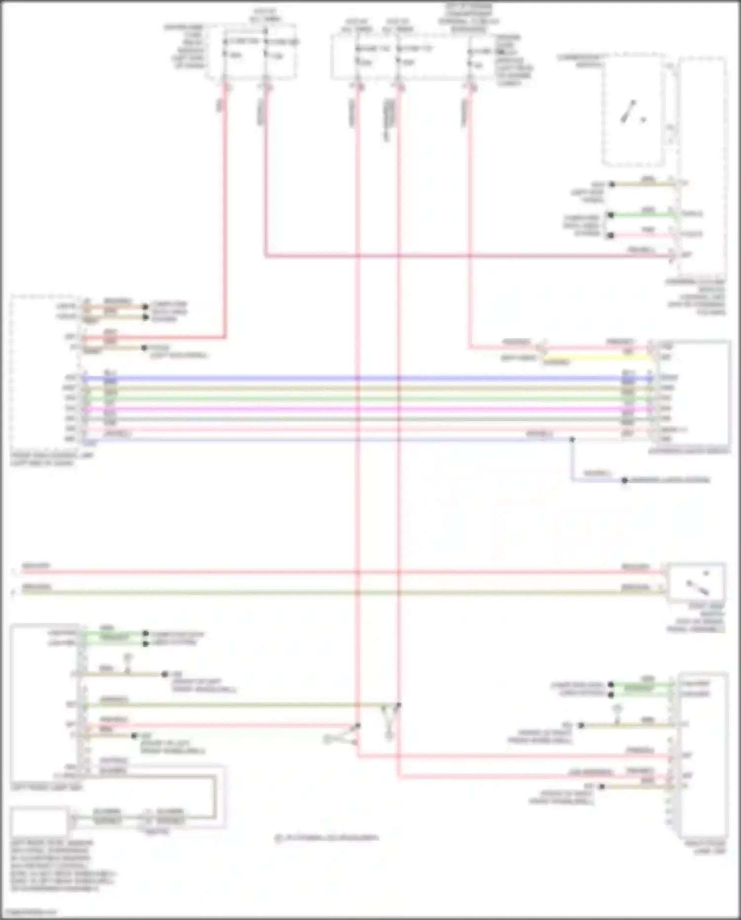 E-class Mercedes-Benz W213/S213/C238/A238 facelift (2020-2024): Exterior lamps circuit (3 of 3)