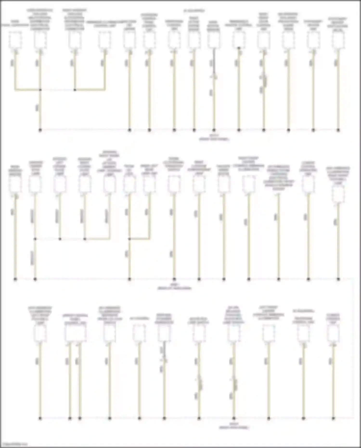 E-class Mercedes-Benz W213/S213/C238/A238 facelift (2020-2024): Ground distribution circuit (5 of 7)