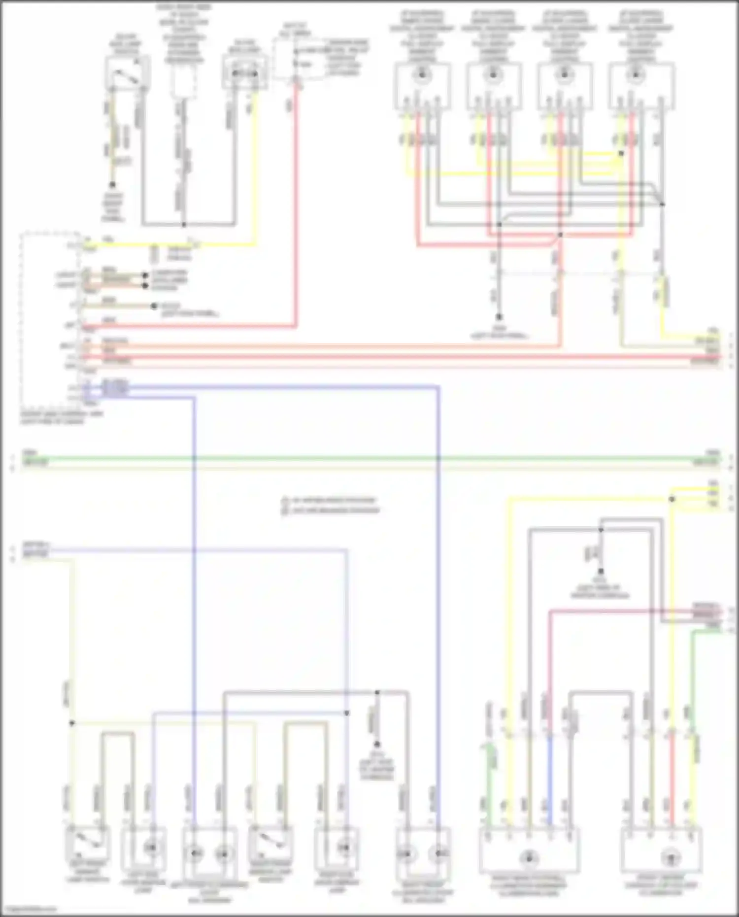 E-class Mercedes-Benz W213/S213/C238/A238 facelift (2020-2024): Courtesy lamps circuit (2 of 6)