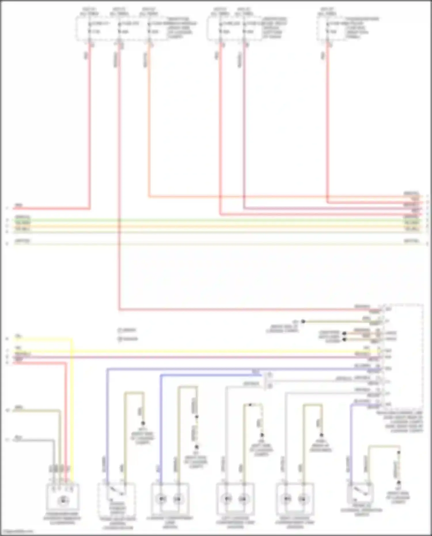 E-class Mercedes-Benz W213/S213/C238/A238 facelift (2020-2024): Courtesy lamps circuit (4 of 6)