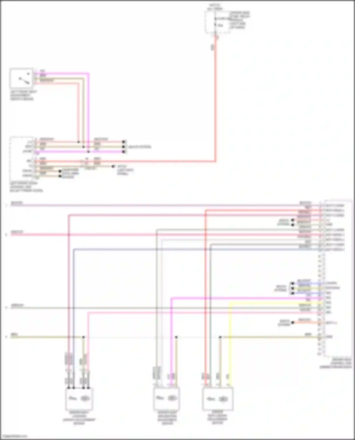 E-class Mercedes-Benz W213/S213/C238/A238 facelift (2020-2024): Driver"s memory seat circuit (2 of 2)