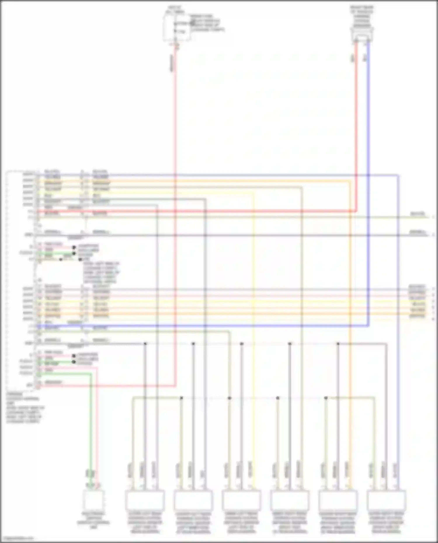 E-class Mercedes-Benz W213/S213/C238/A238 facelift (2020-2024): Parktronic circuit (1 of 2)