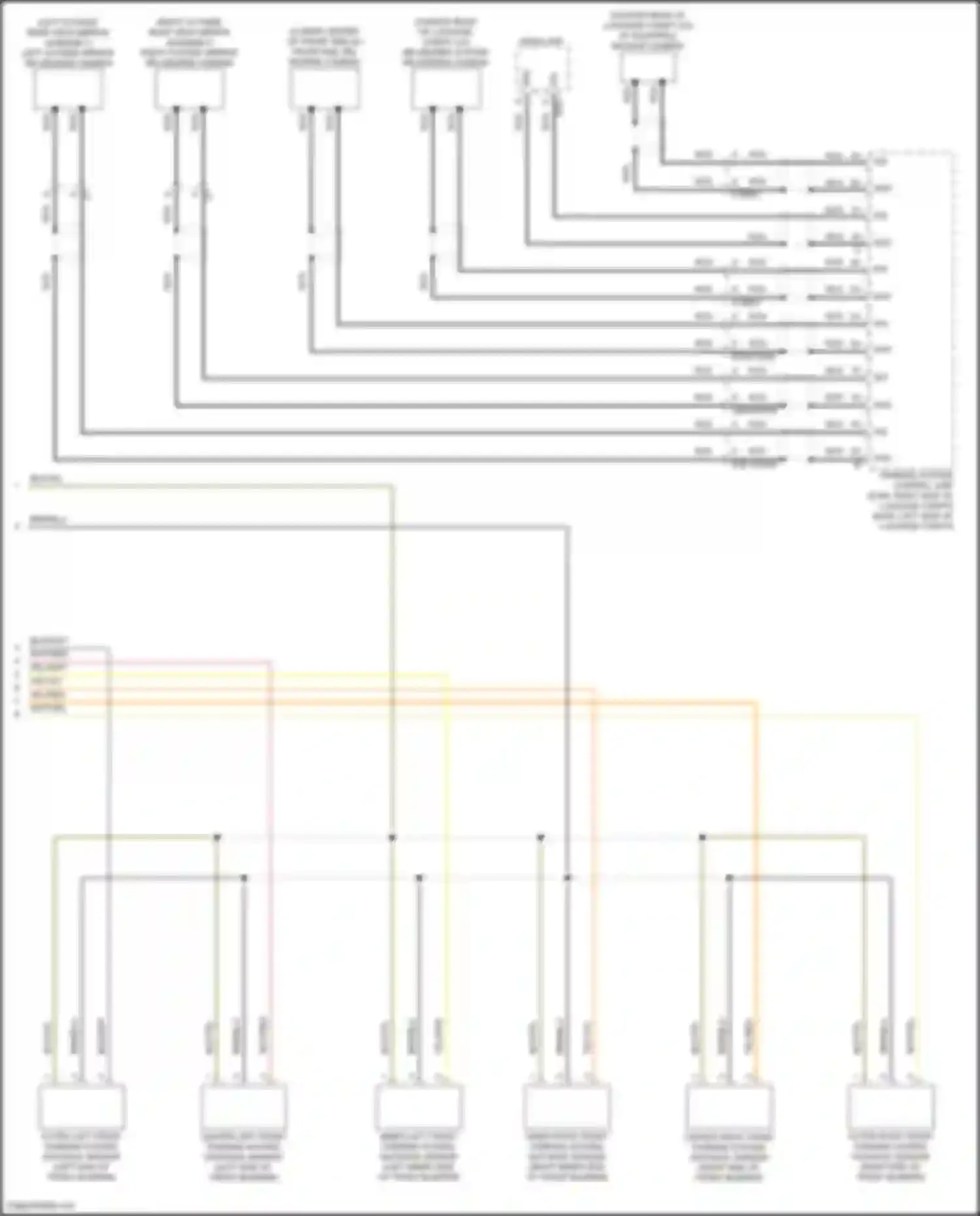 E-class Mercedes-Benz W213/S213/C238/A238 facelift (2020-2024): Parktronic circuit (2 of 2)