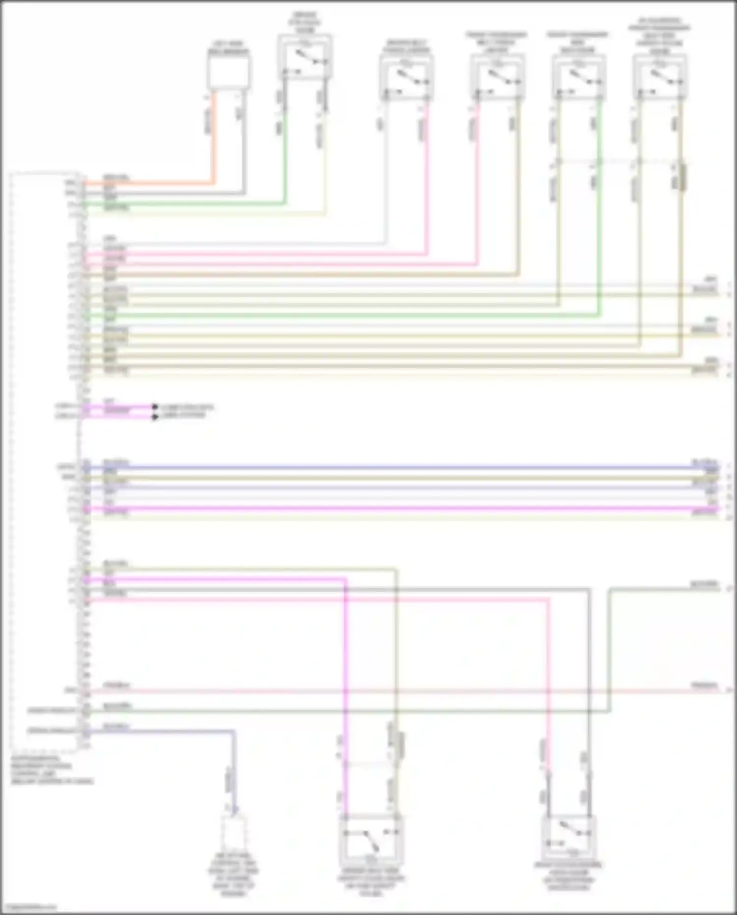 E-class Mercedes-Benz W213/S213/C238/A238 facelift (2020-2024): Supplemental restraint circuit (1 of 5)