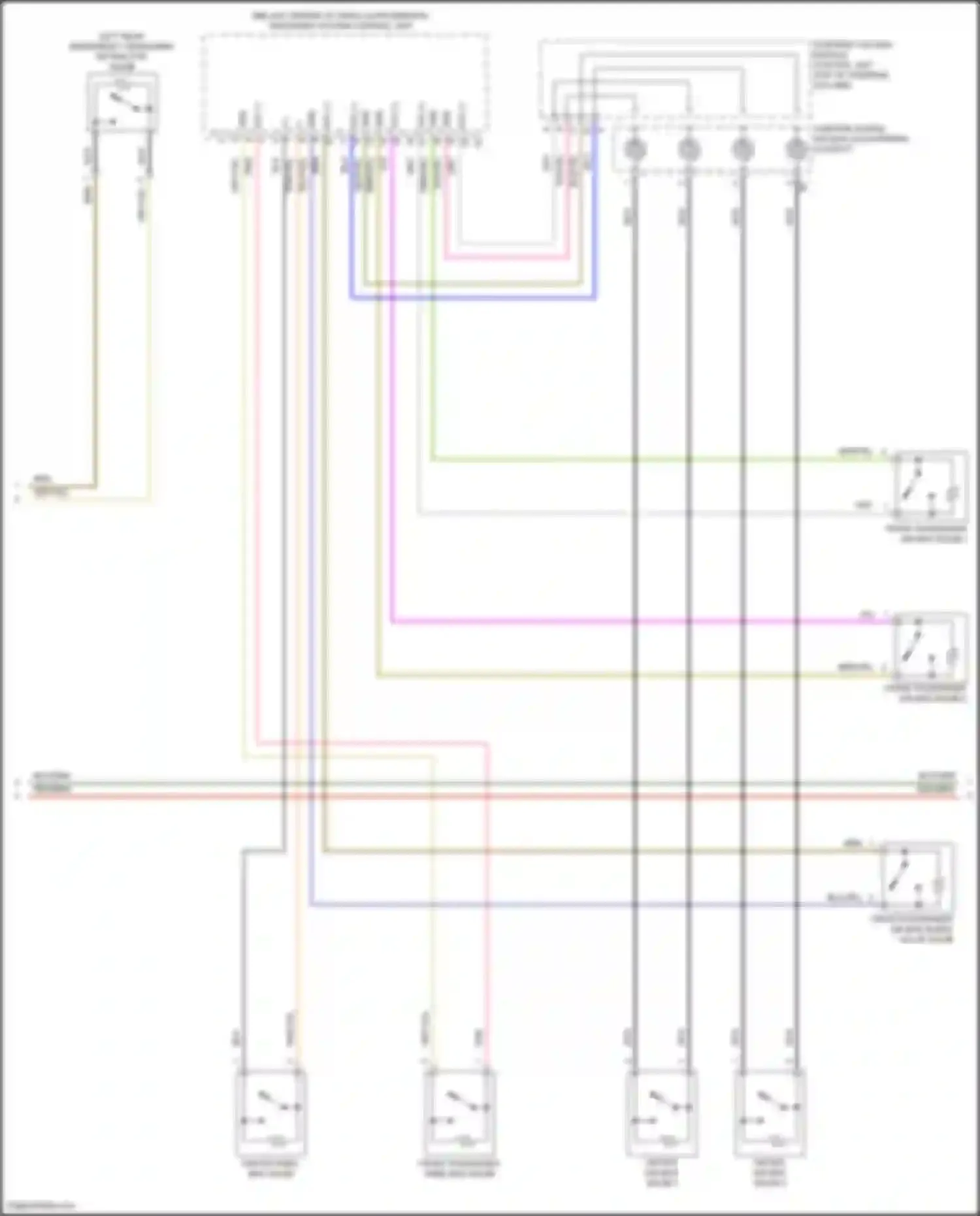 E-class Mercedes-Benz W213/S213/C238/A238 facelift (2020-2024): Supplemental restraint circuit (3 of 5)