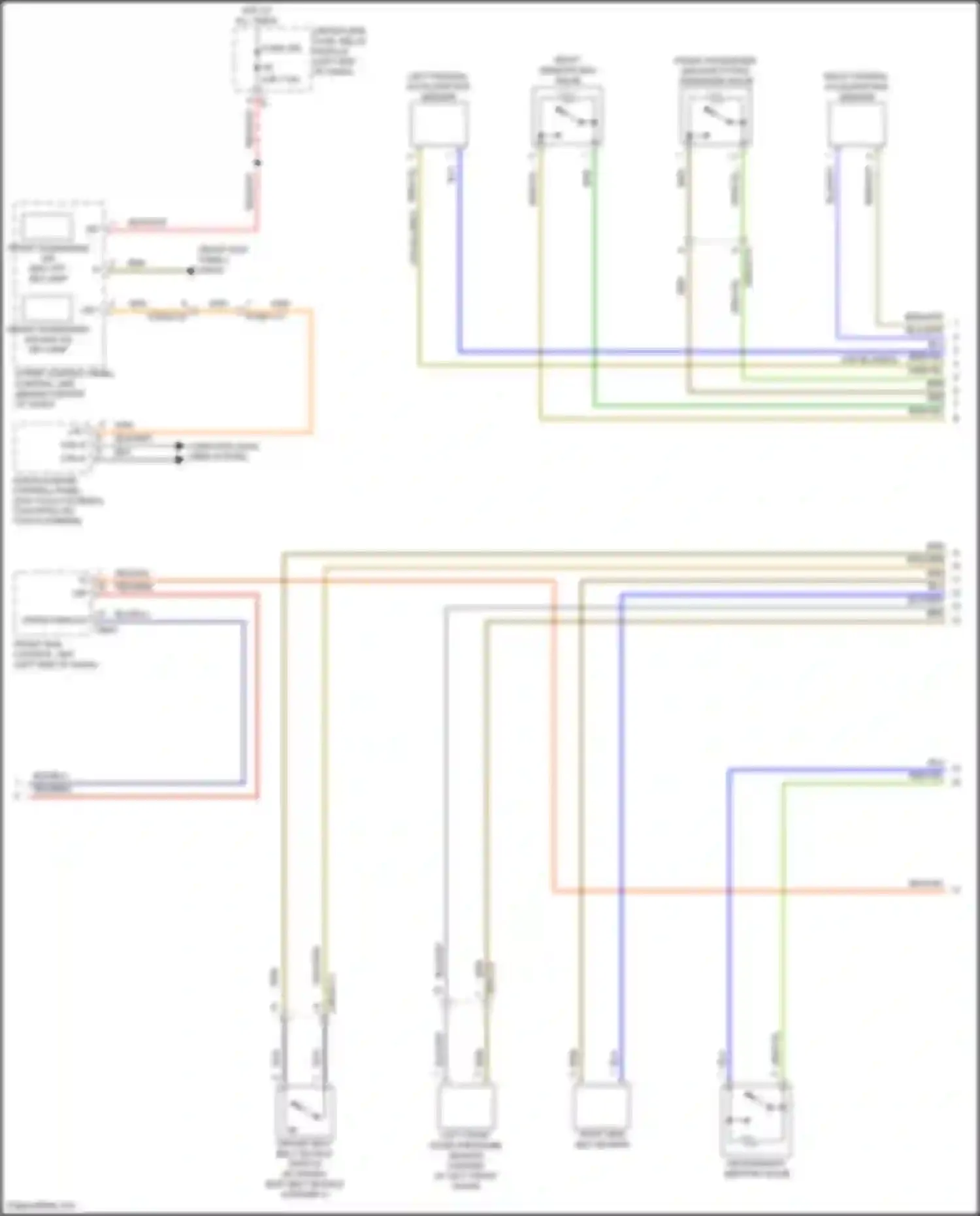E-class Mercedes-Benz W213/S213/C238/A238 facelift (2020-2024): Supplemental restraint circuit, convertible (4 of 5)