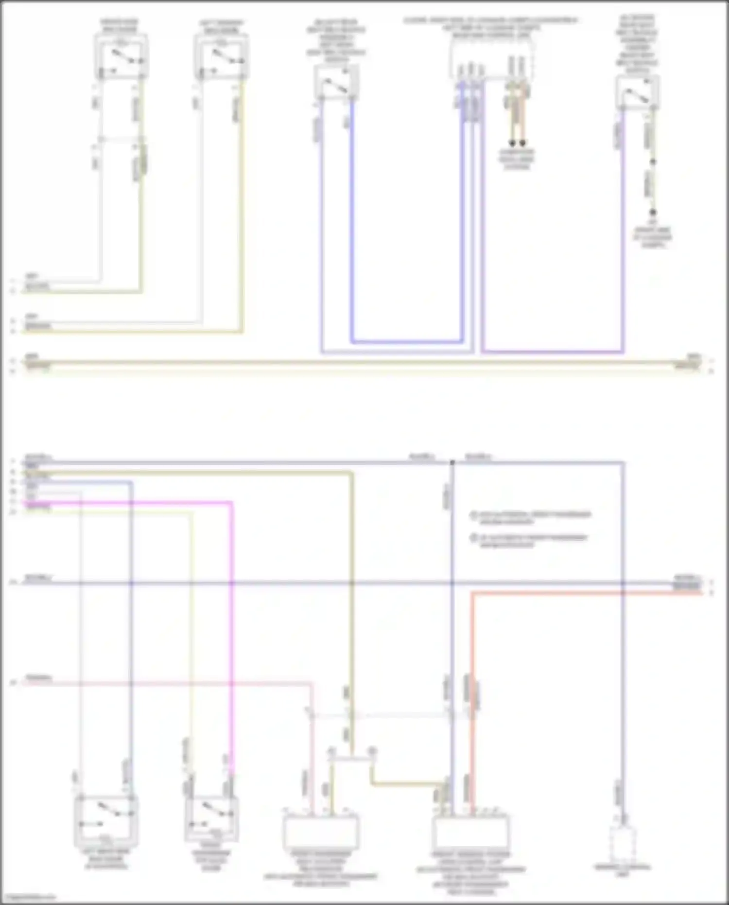E-class Mercedes-Benz W213/S213/C238/A238 facelift (2020-2024): Supplemental restraint circuit, coupe (2 of 5)