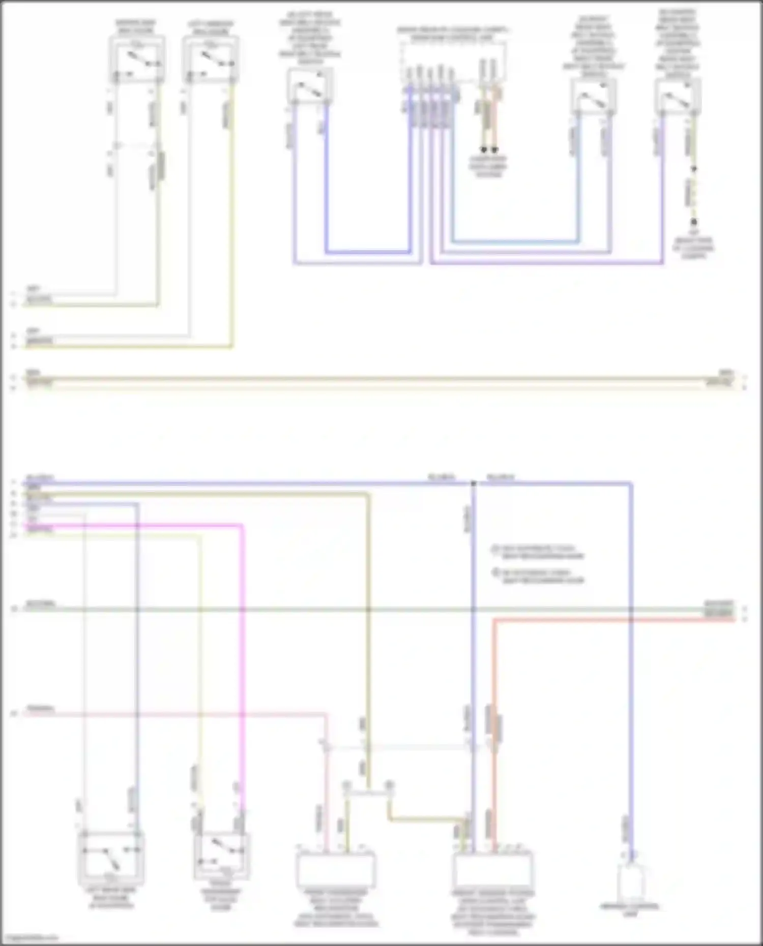 E-class Mercedes-Benz W213/S213/C238/A238 facelift (2020-2024): Supplemental restraint circuit, wagon (2 of 5)