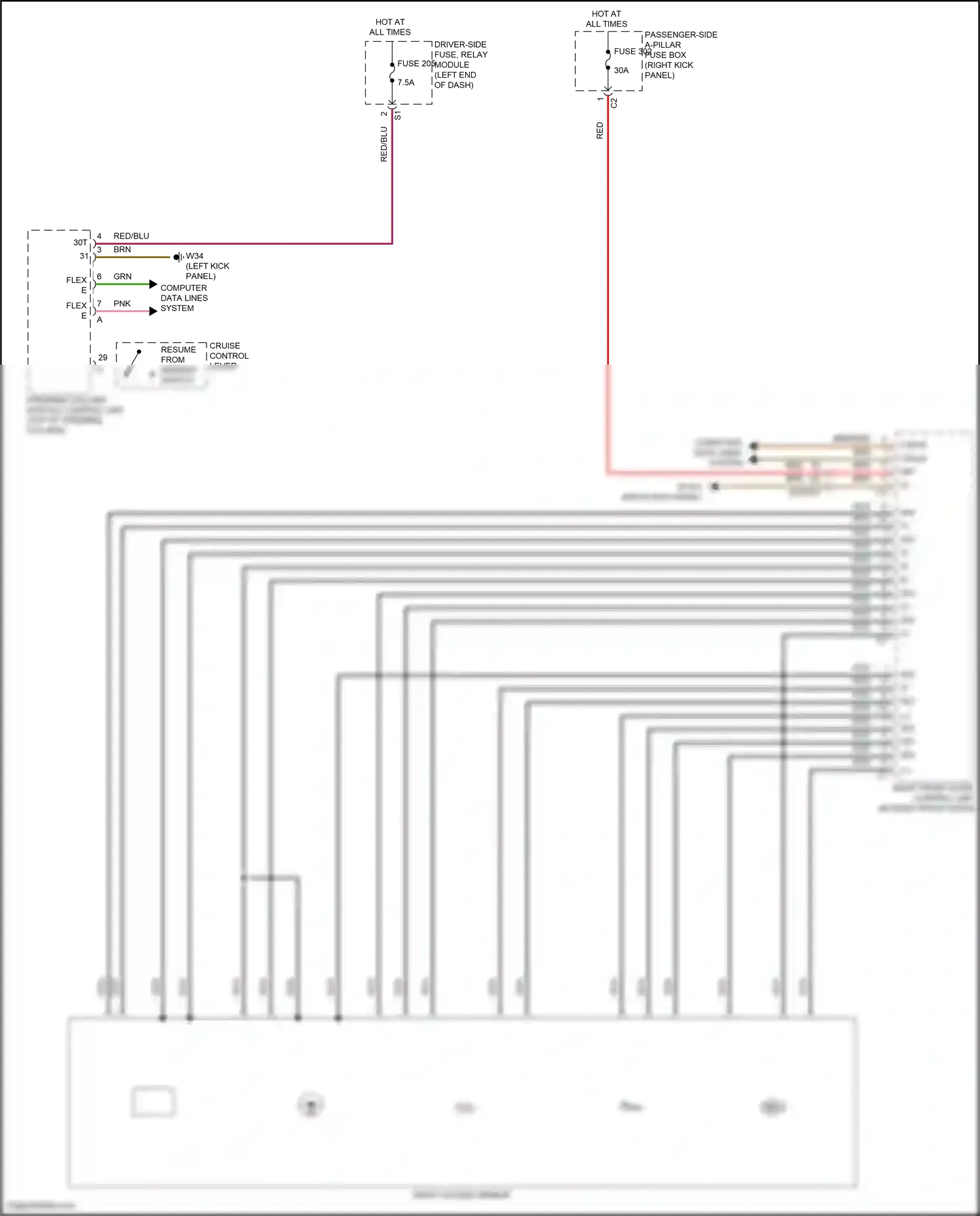 Wiring diagram computer data lines system for Mercedes-Benz E-class W213/S213/C238/A238 facelift (2020-2024) (23 of 373)