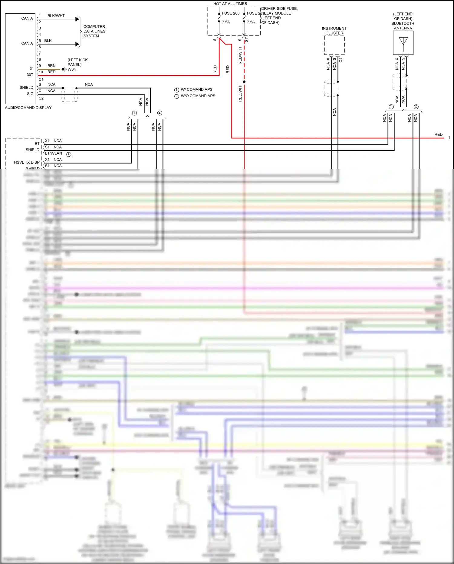 Wiring diagram computer data lines system for Mercedes-Benz E-class W213/S213/C238/A238 facelift (2020-2024) (211 of 373)