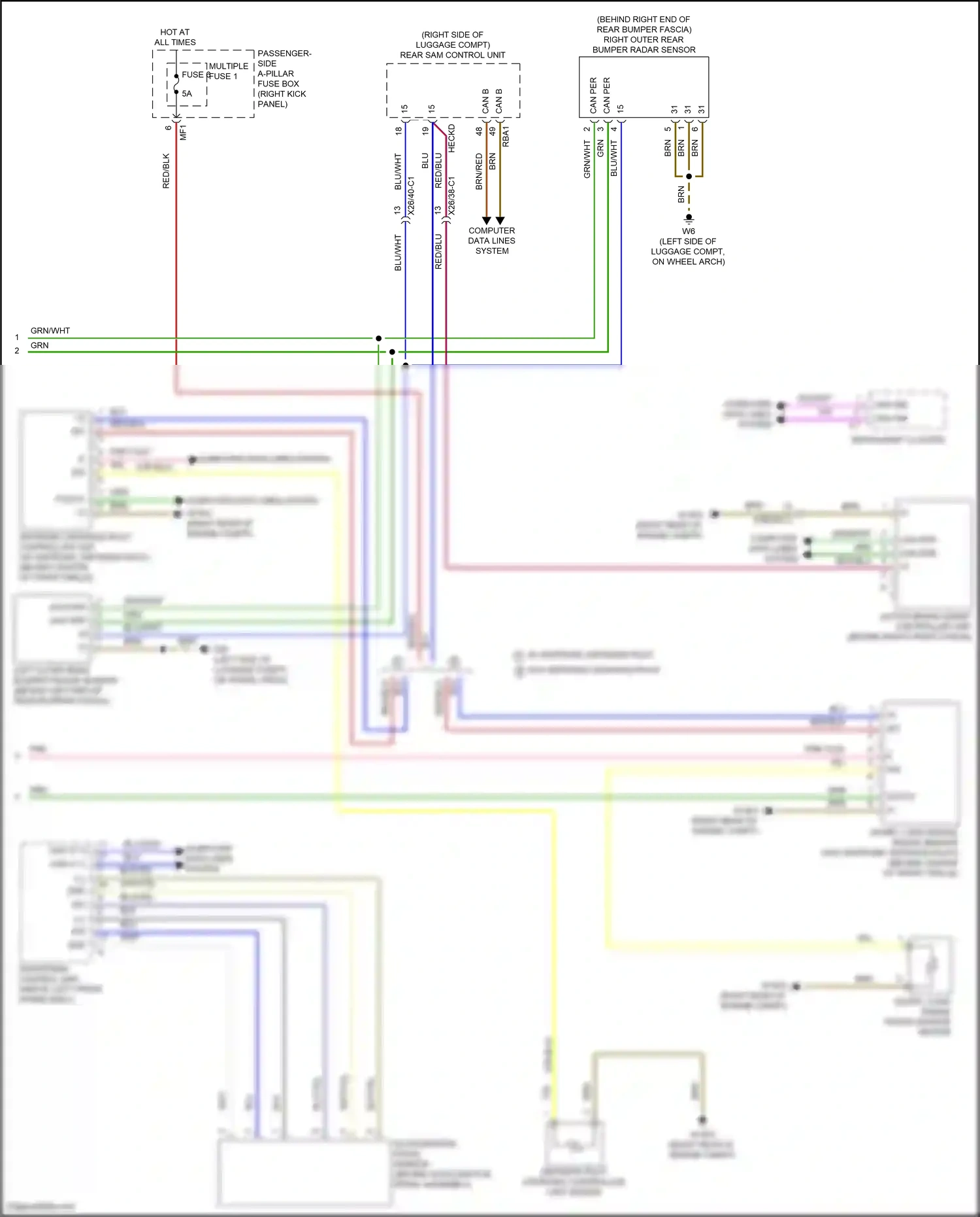 Wiring diagram computer data lines system for Mercedes-Benz E-class W213/S213/C238/A238 facelift (2020-2024) (34 of 373)