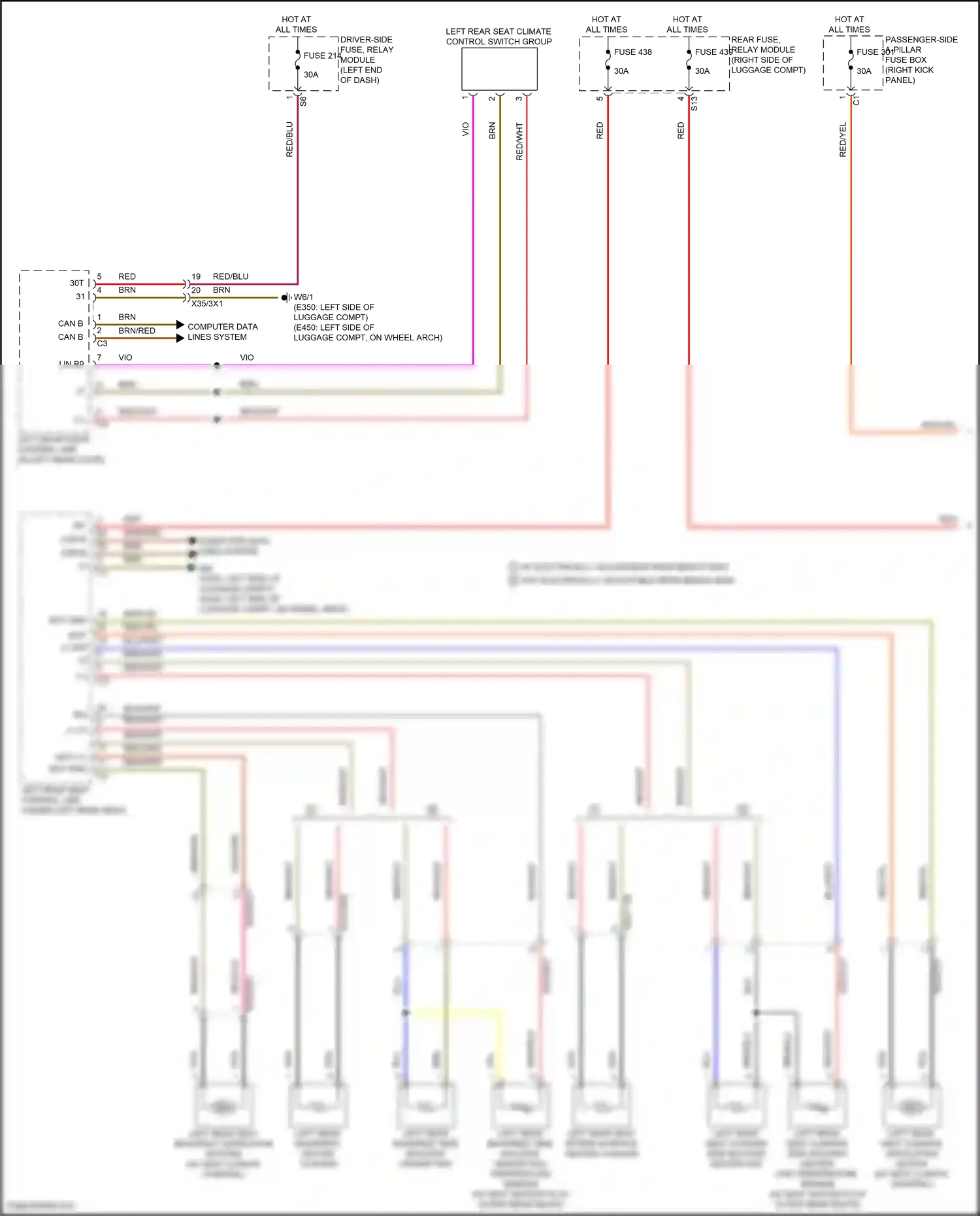 Wiring diagram computer data lines system for Mercedes-Benz E-class W213/S213/C238/A238 facelift (2020-2024) (43 of 373)