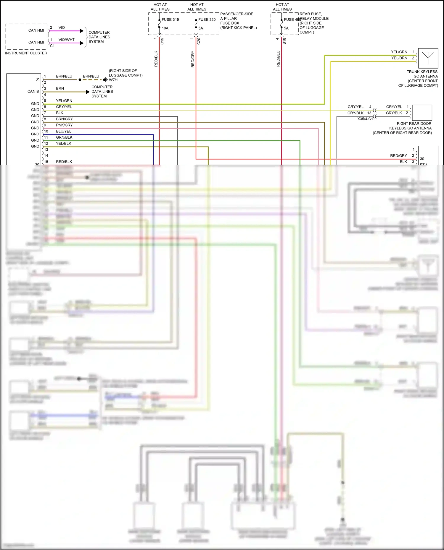 Wiring diagram computer data lines system for Mercedes-Benz E-class W213/S213/C238/A238 facelift (2020-2024) (17 of 373)