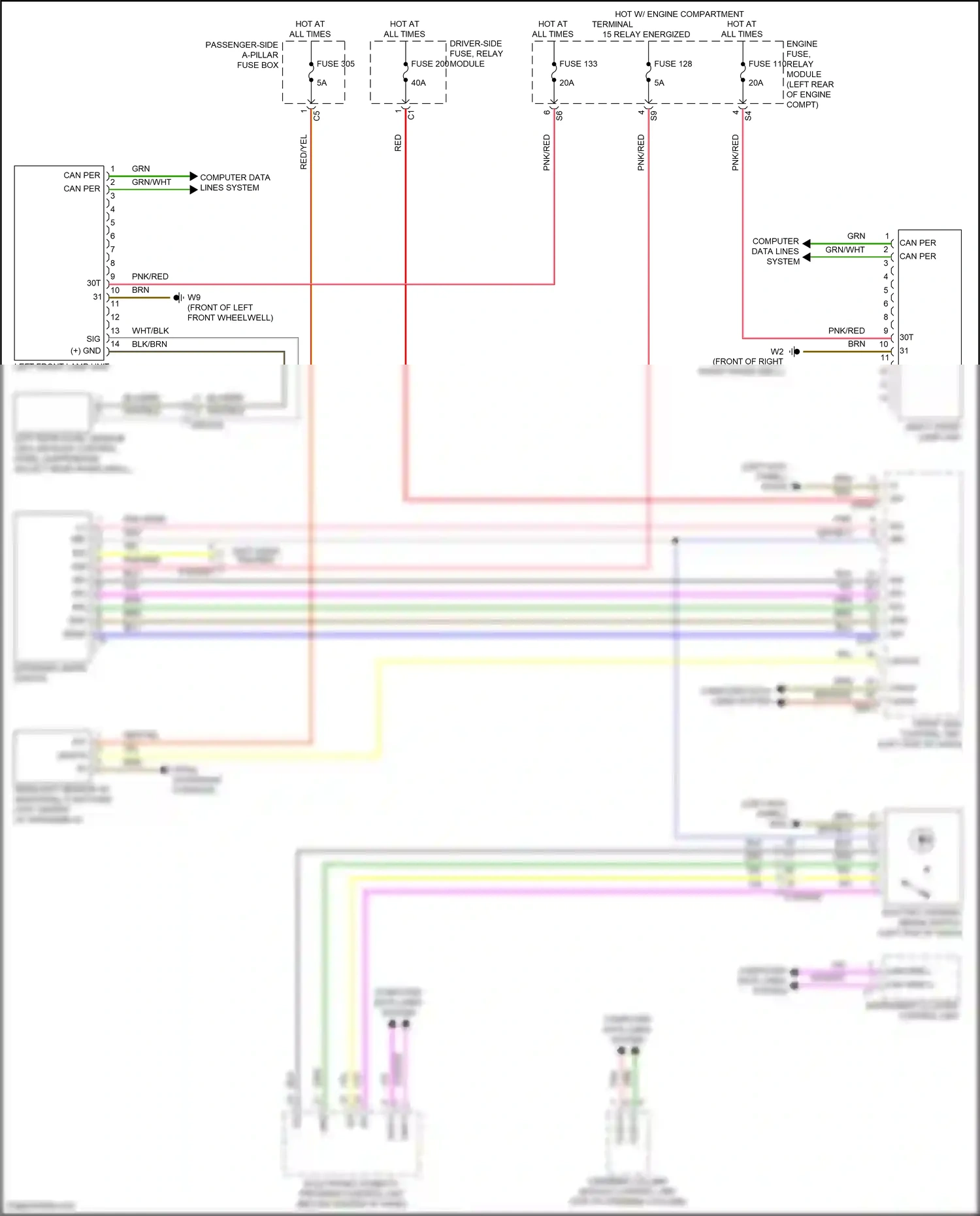 Wiring diagram computer data lines system for Mercedes-Benz E-class W213/S213/C238/A238 facelift (2020-2024) (75 of 373)