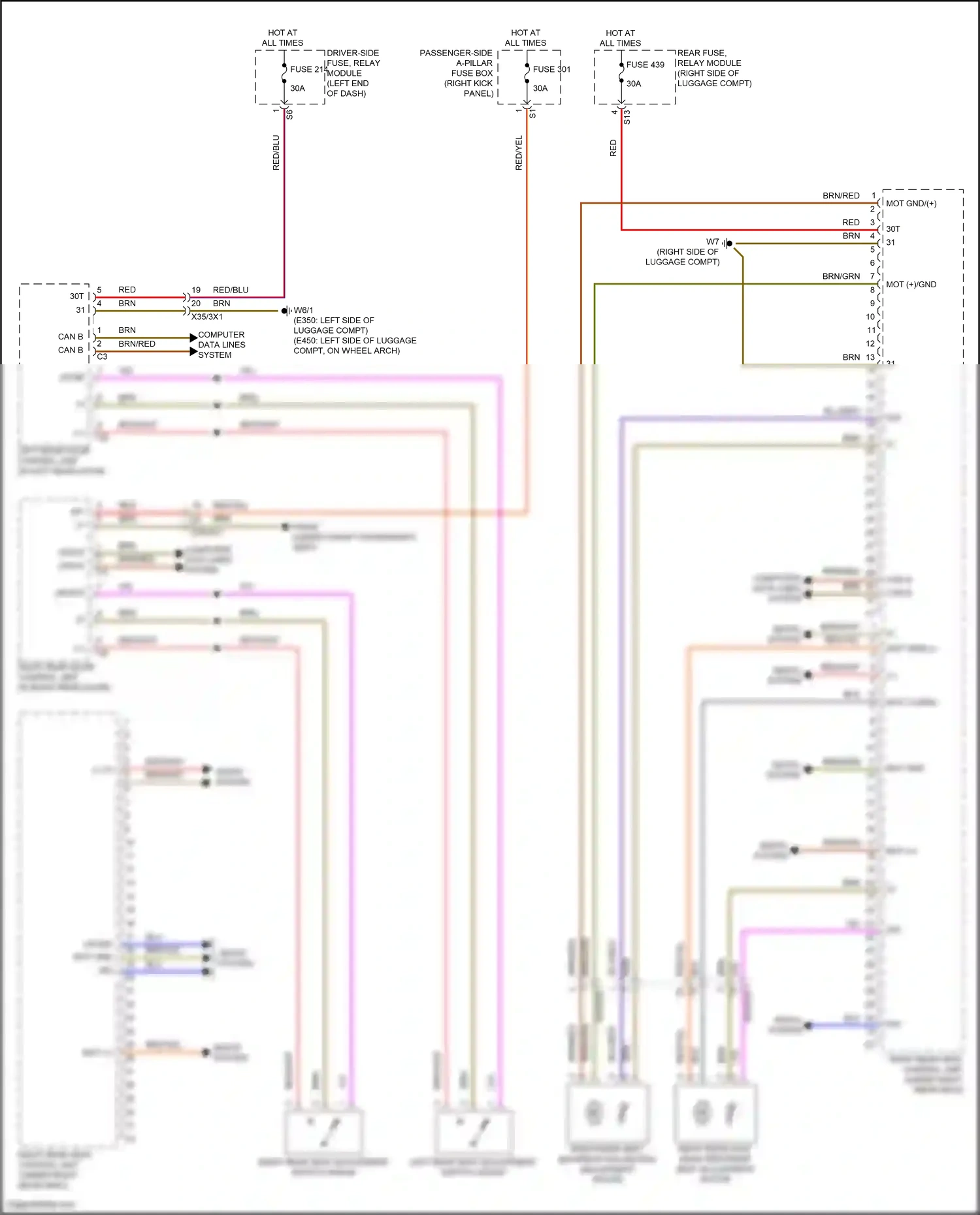 Wiring diagram computer data lines system for Mercedes-Benz E-class W213/S213/C238/A238 facelift (2020-2024) (25 of 373)