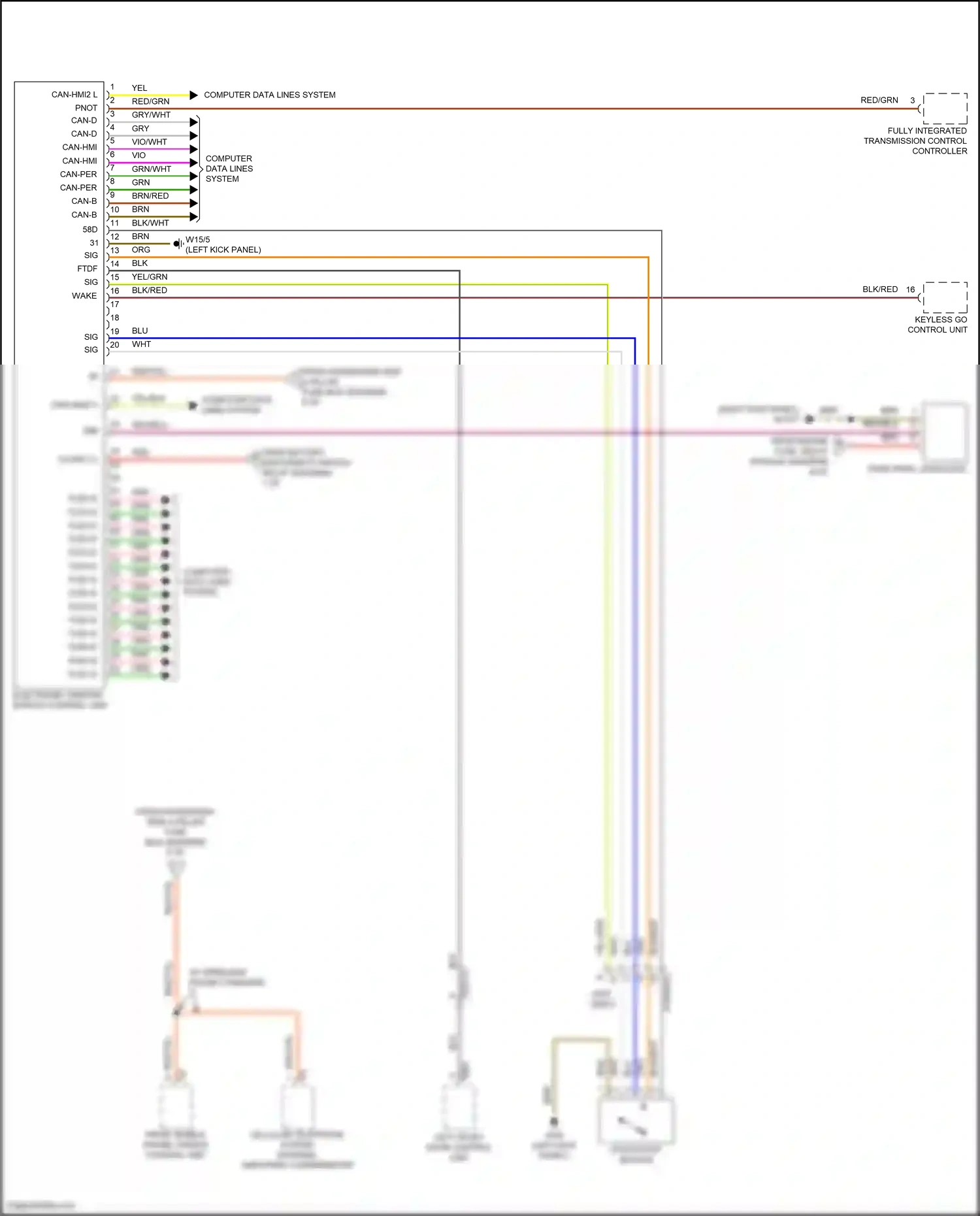 Wiring diagram computer data lines system for Mercedes-Benz E-class W213/S213/C238/A238 facelift (2020-2024) (38 of 373)
