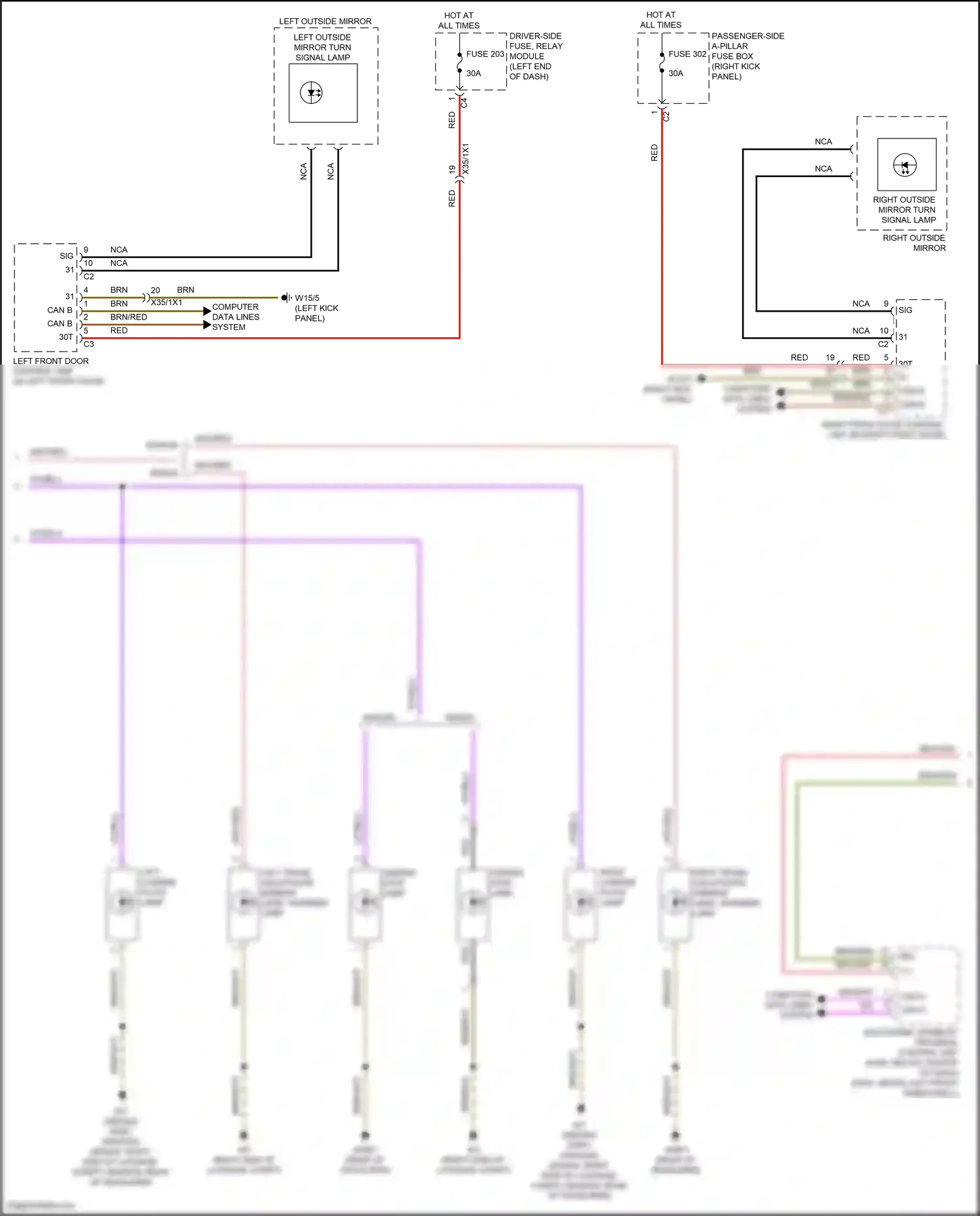 Wiring diagram computer data lines system for Mercedes-Benz E-class W213/S213/C238/A238 facelift (2020-2024) (56 of 373)