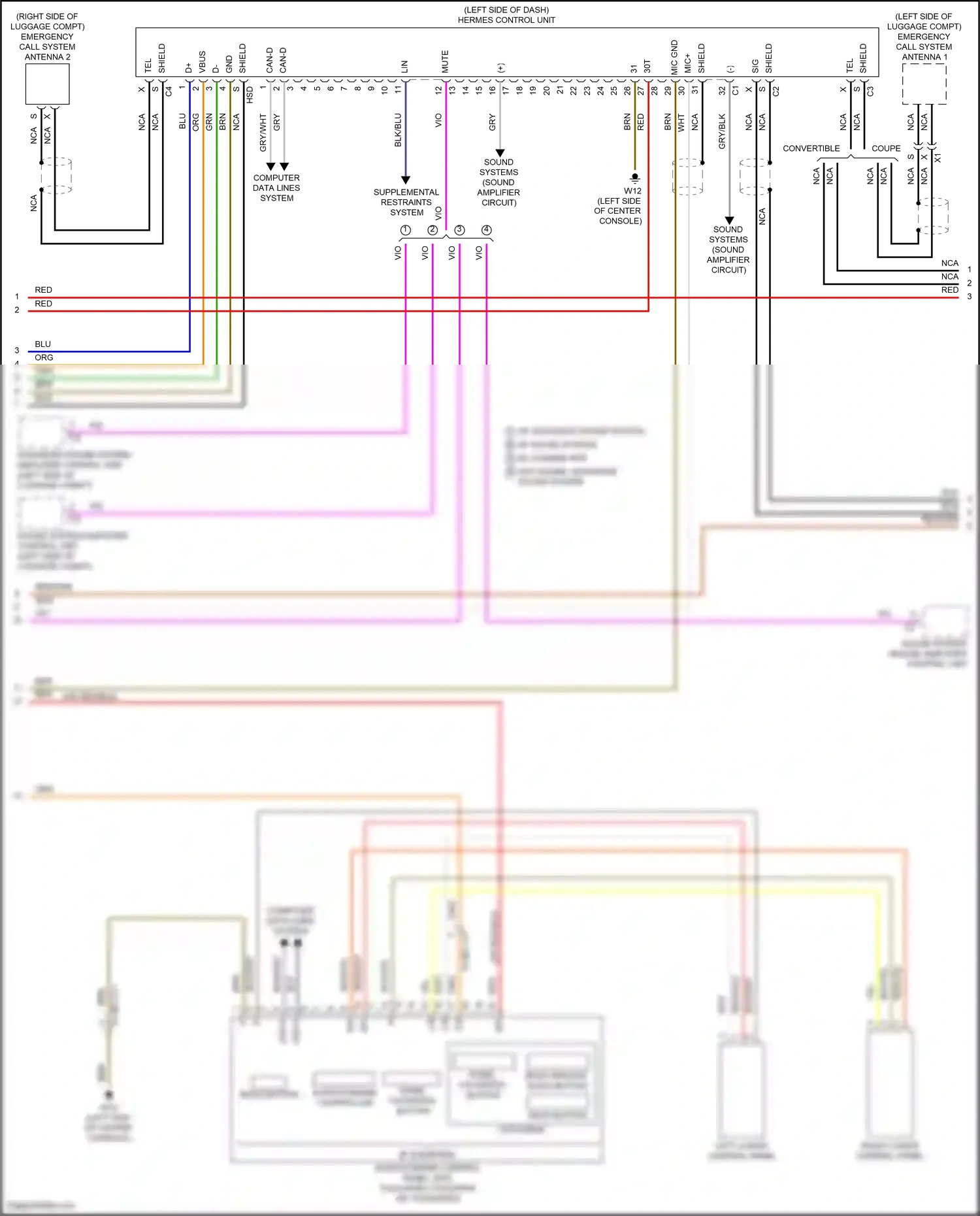 Wiring diagram computer data lines system for Mercedes-Benz E-class W213/S213/C238/A238 facelift (2020-2024) (321 of 373)