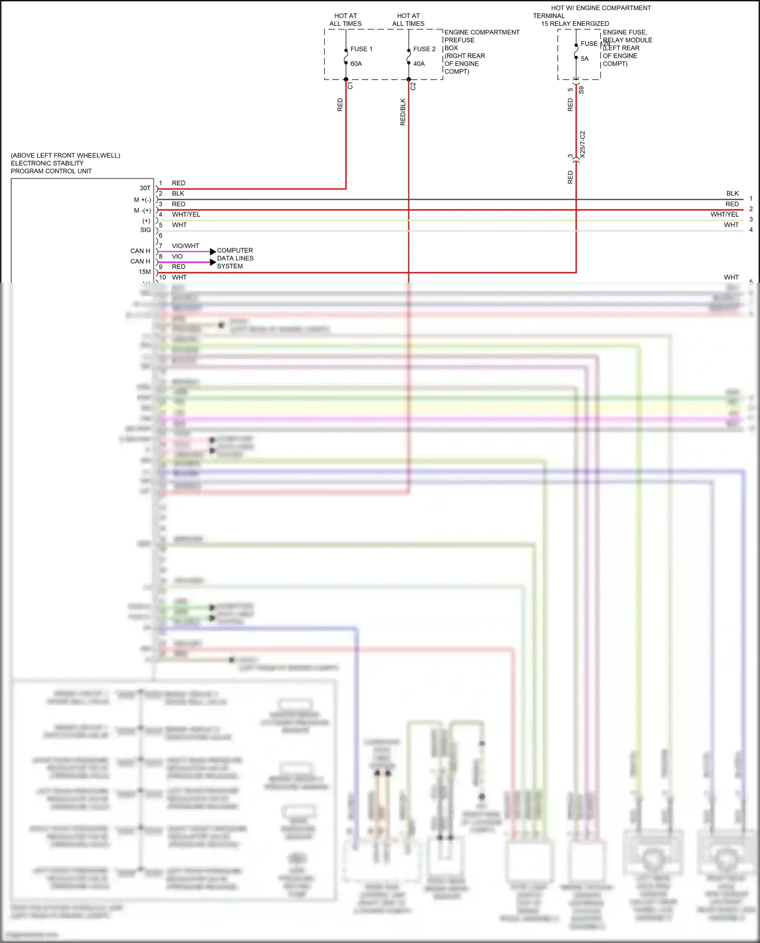 Wiring diagram computer data lines system for Mercedes-Benz E-class W213/S213/C238/A238 facelift (2020-2024) (2 of 373)