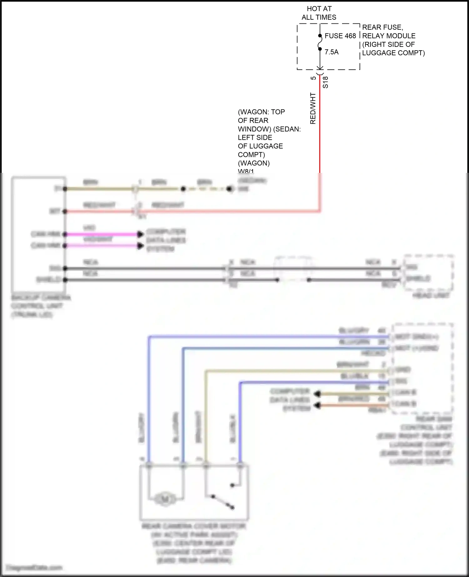 Wiring diagram computer data lines system for Mercedes-Benz E-class W213/S213/C238/A238 facelift (2020-2024) (199 of 373)