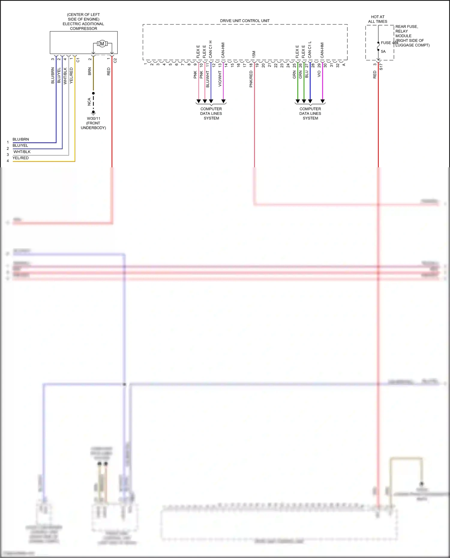 Wiring diagram computer data lines system for Mercedes-Benz E-class W213/S213/C238/A238 facelift (2020-2024) (370 of 373)