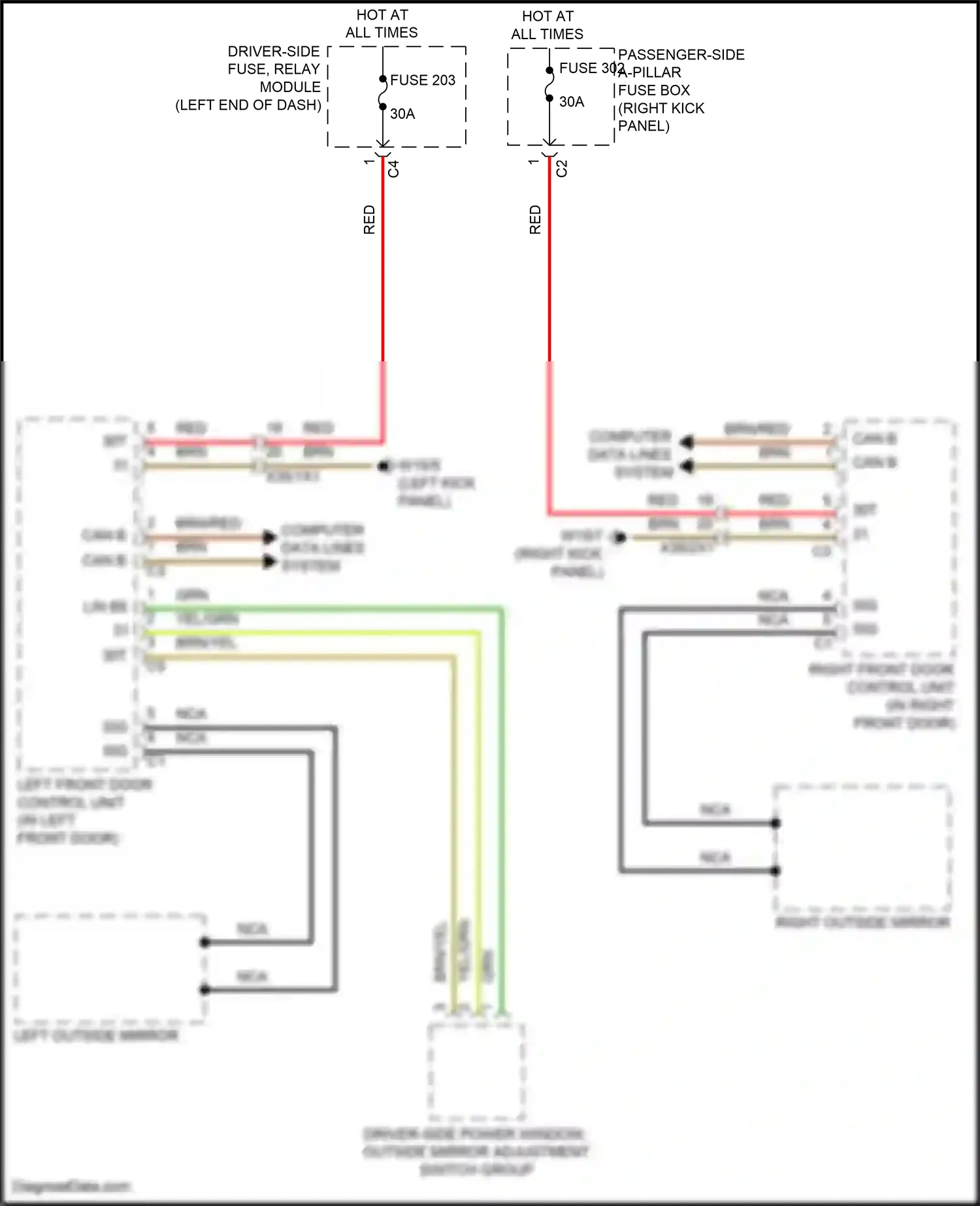 Wiring diagram computer data lines system for Mercedes-Benz E-class W213/S213/C238/A238 facelift (2020-2024) (65 of 373)