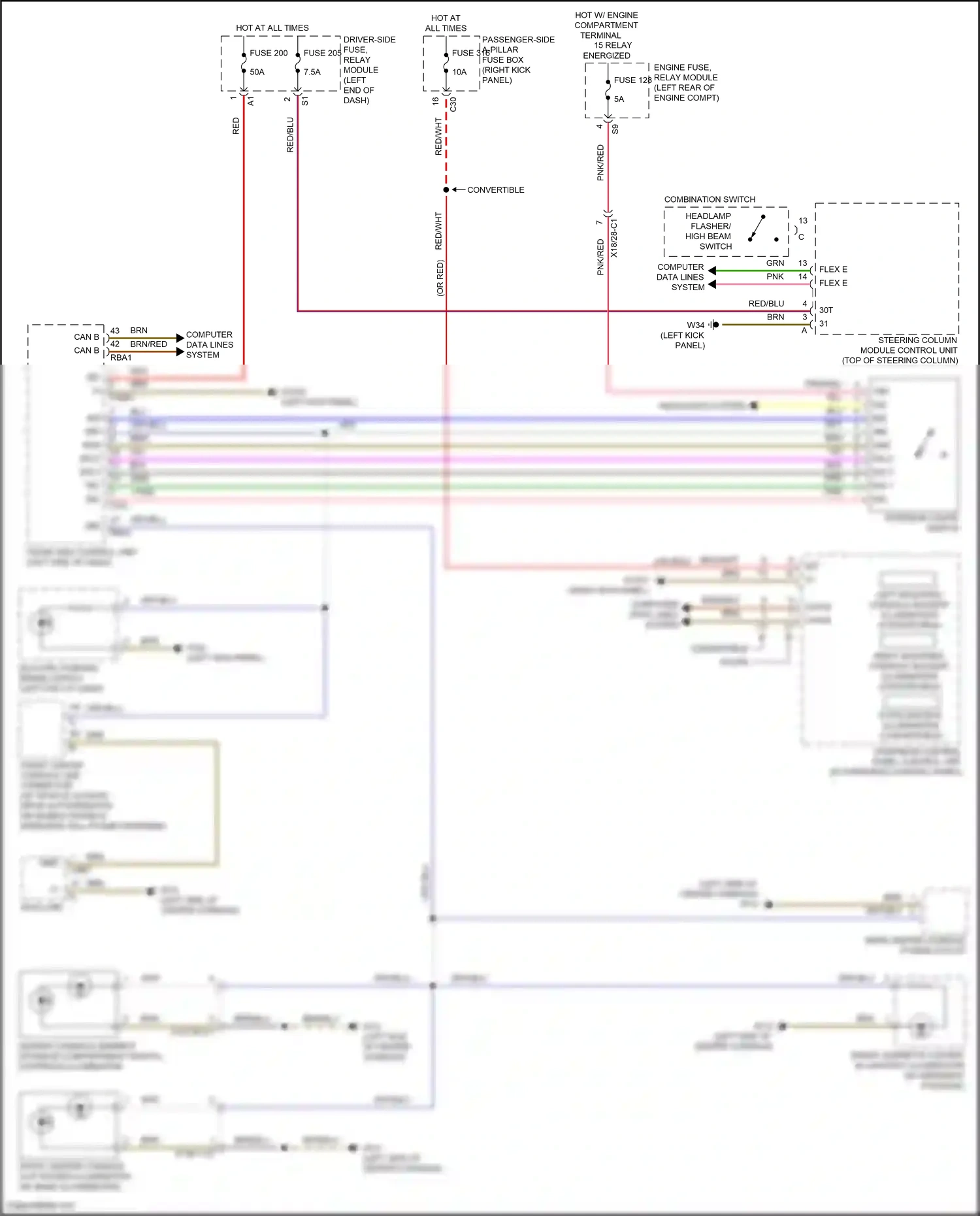 Wiring diagram computer data lines system for Mercedes-Benz E-class W213/S213/C238/A238 facelift (2020-2024) (257 of 373)