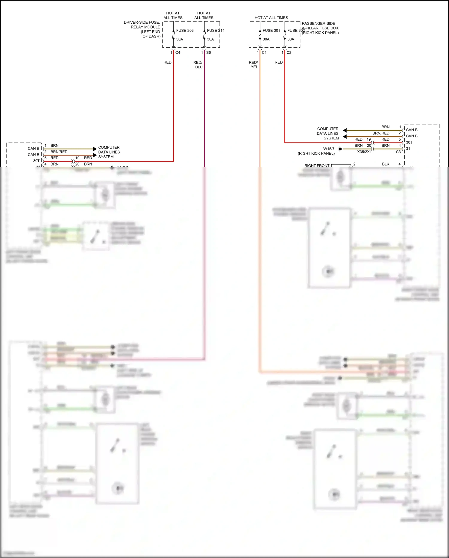 Wiring diagram computer data lines system for Mercedes-Benz E-class W213/S213/C238/A238 facelift (2020-2024) (79 of 373)