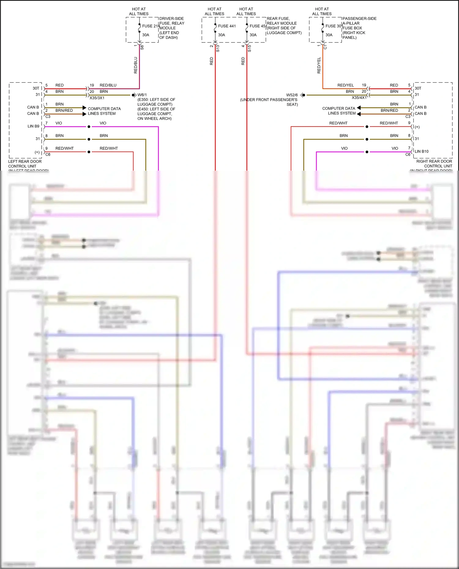 Wiring diagram computer data lines system for Mercedes-Benz E-class W213/S213/C238/A238 facelift (2020-2024) (59 of 373)